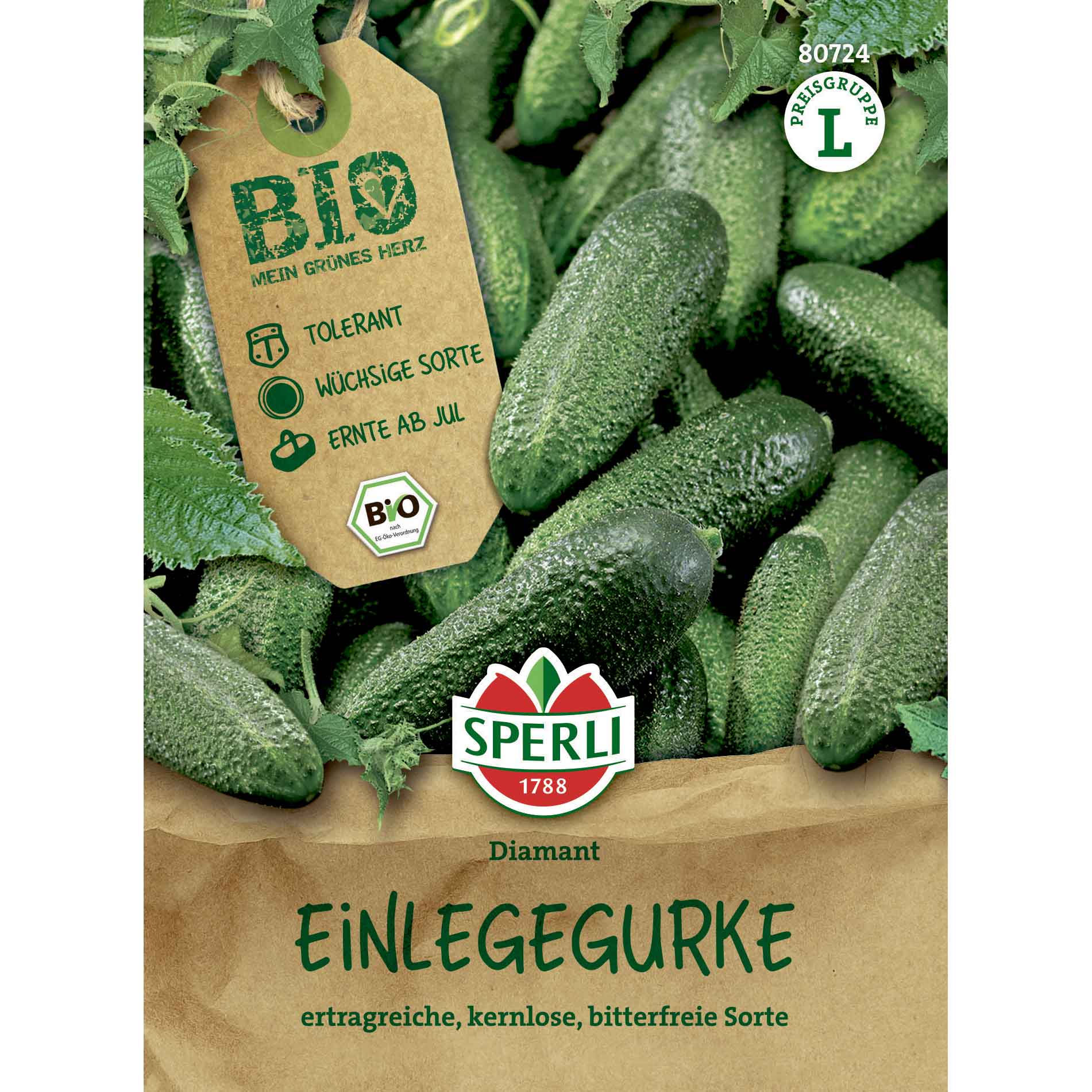 Druvgurkfrön - Ekologiska, Diamant F1