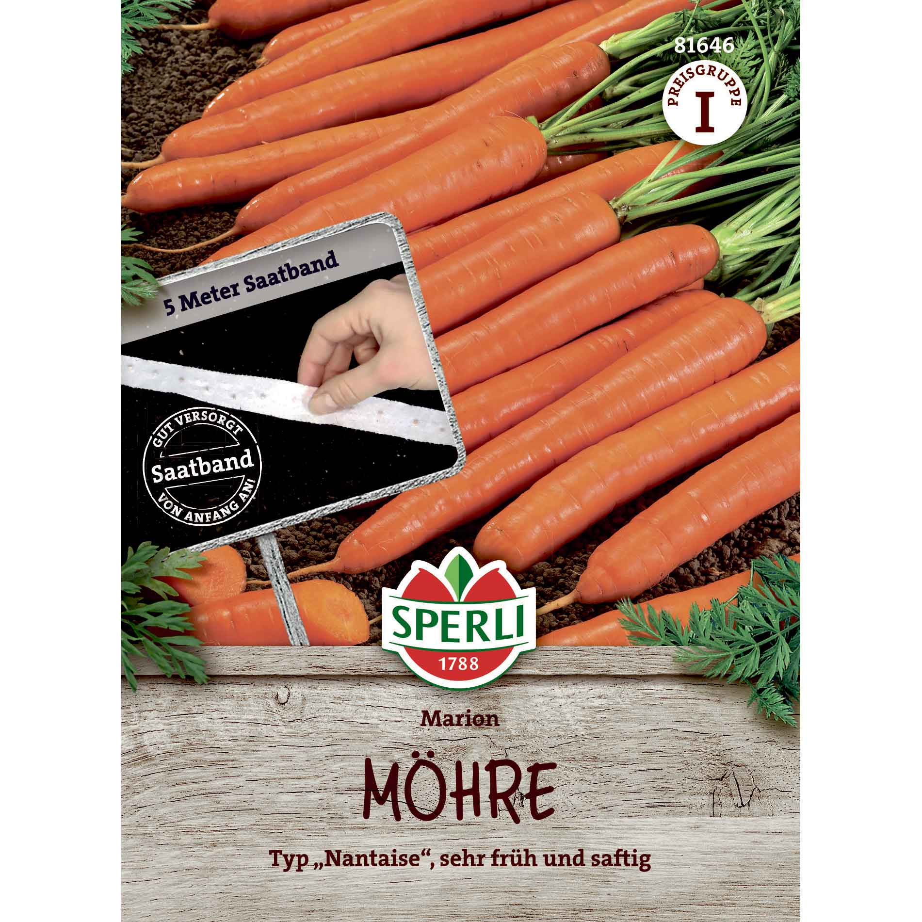 Morotsfrön - Marion, F1, Frötejp