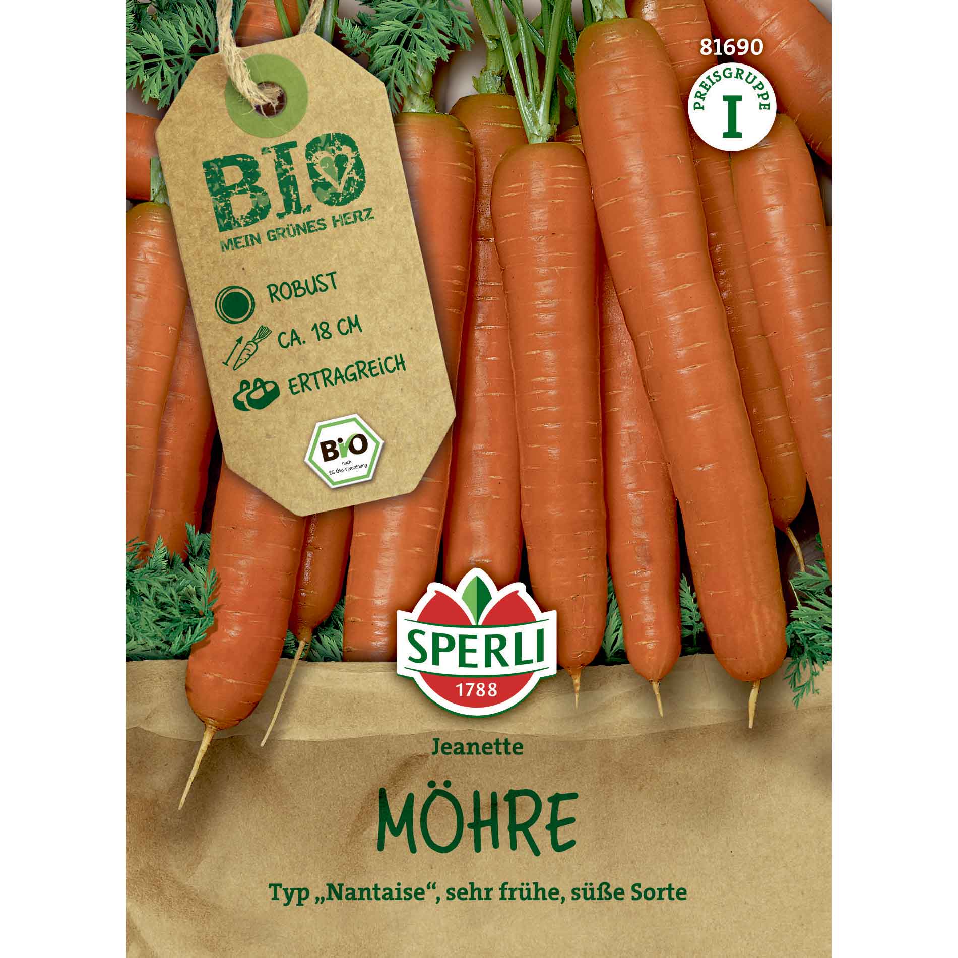 Morotsfrön - Ekologiska Möhre, Nantaise, F1