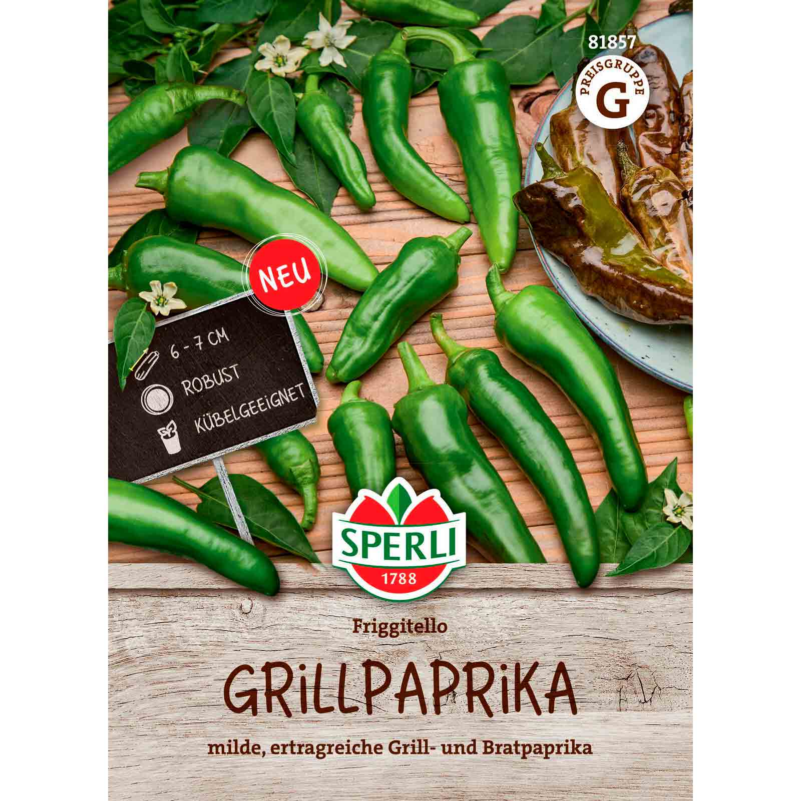 Grillpaprika Friggitello