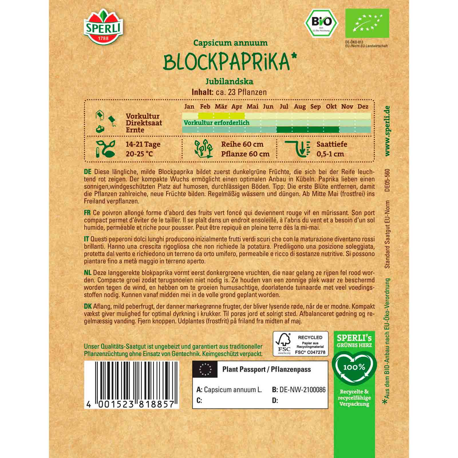 BIO Blockpaprik Jubilandska