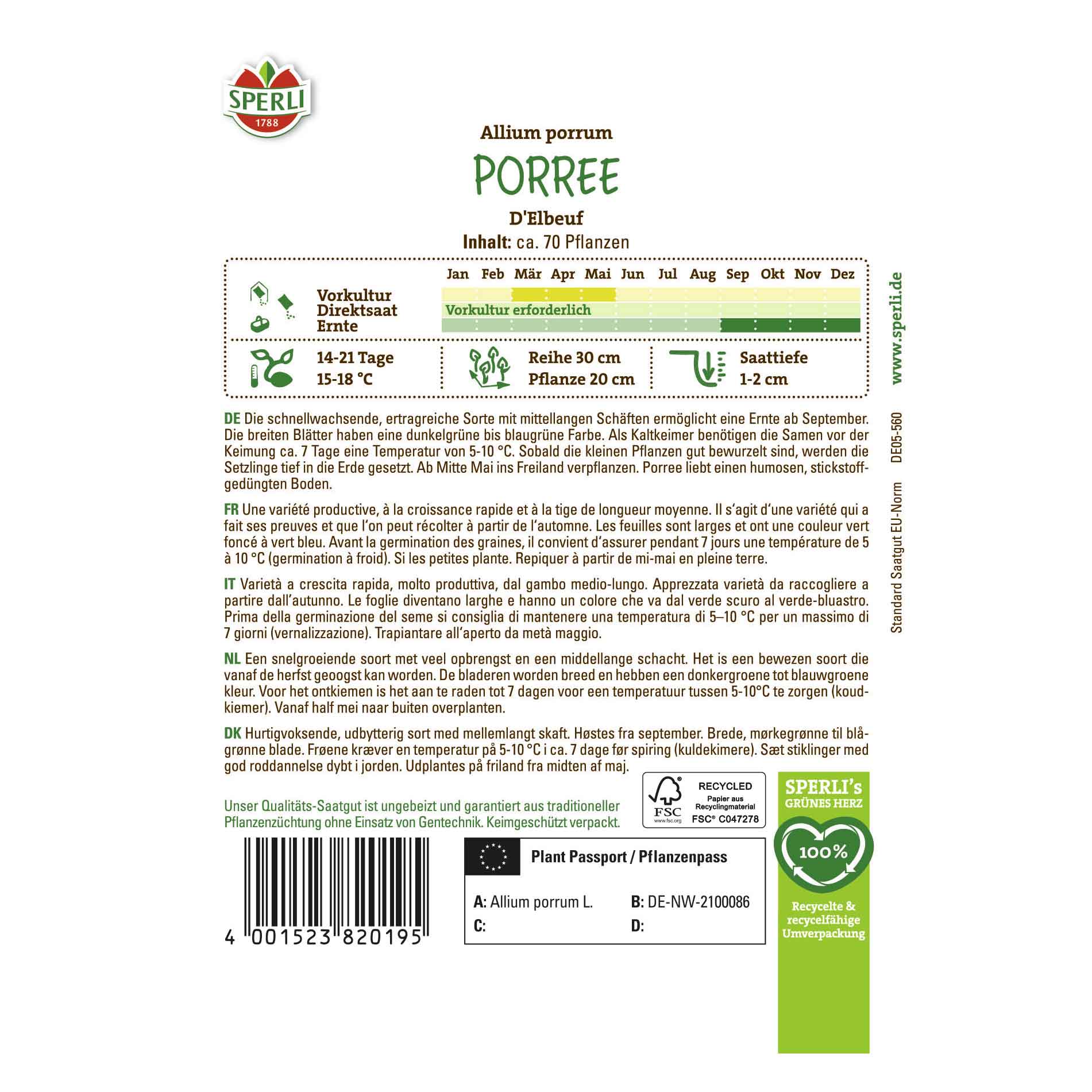 Porree D´Elbeuf