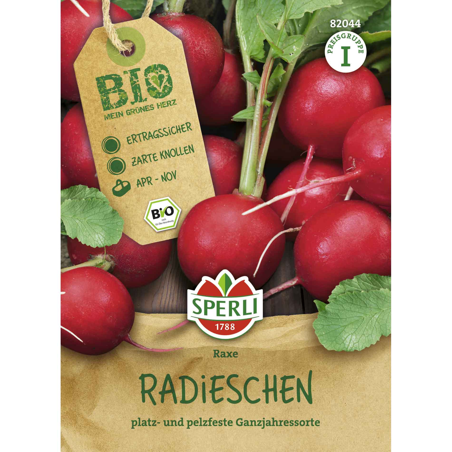 Organic radishes Raxe