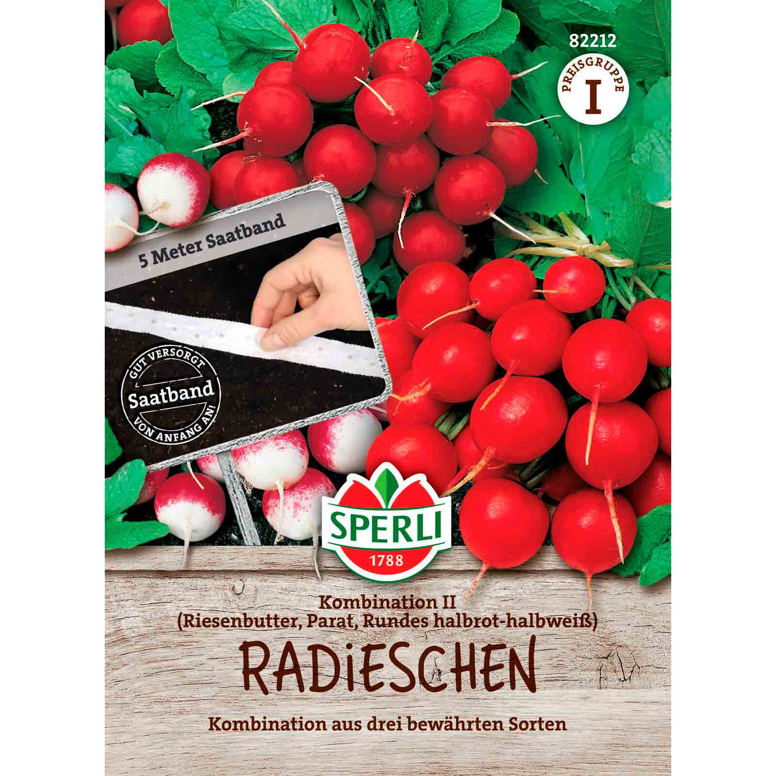 Radieschen Kombination II, Saatband