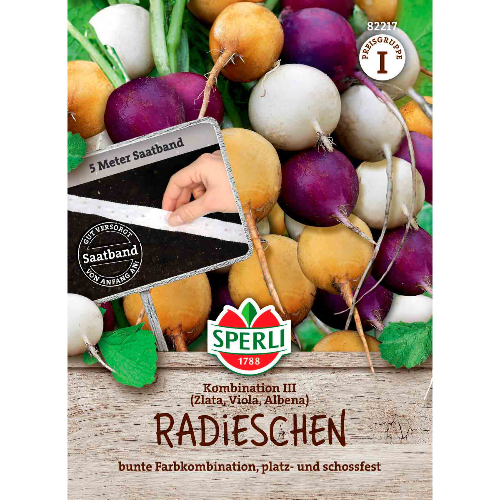 Radieschen Kombination III, Saatband