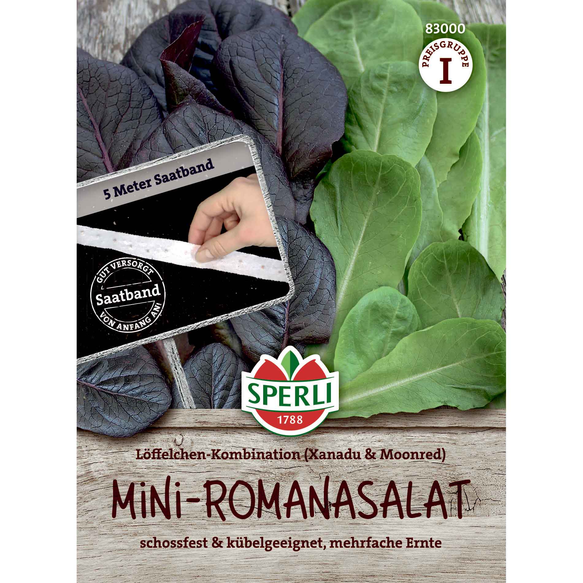 Lettuce seeds Löffelchensalat-Combination, sowing tape