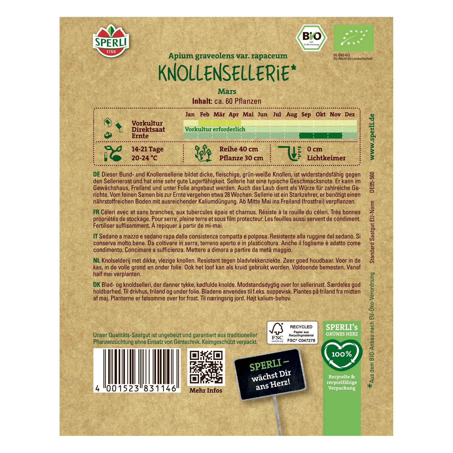 Sellerifrön - Ekologiska
