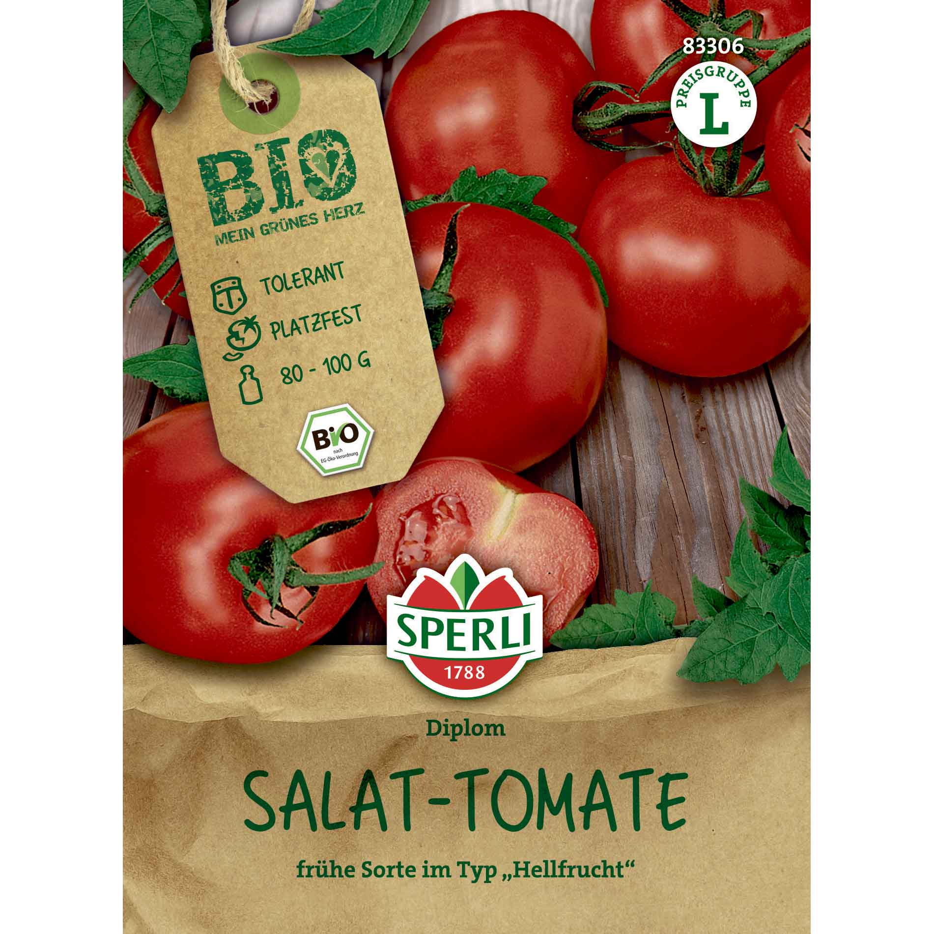 Tomato seeds - Hellfrucht, F1