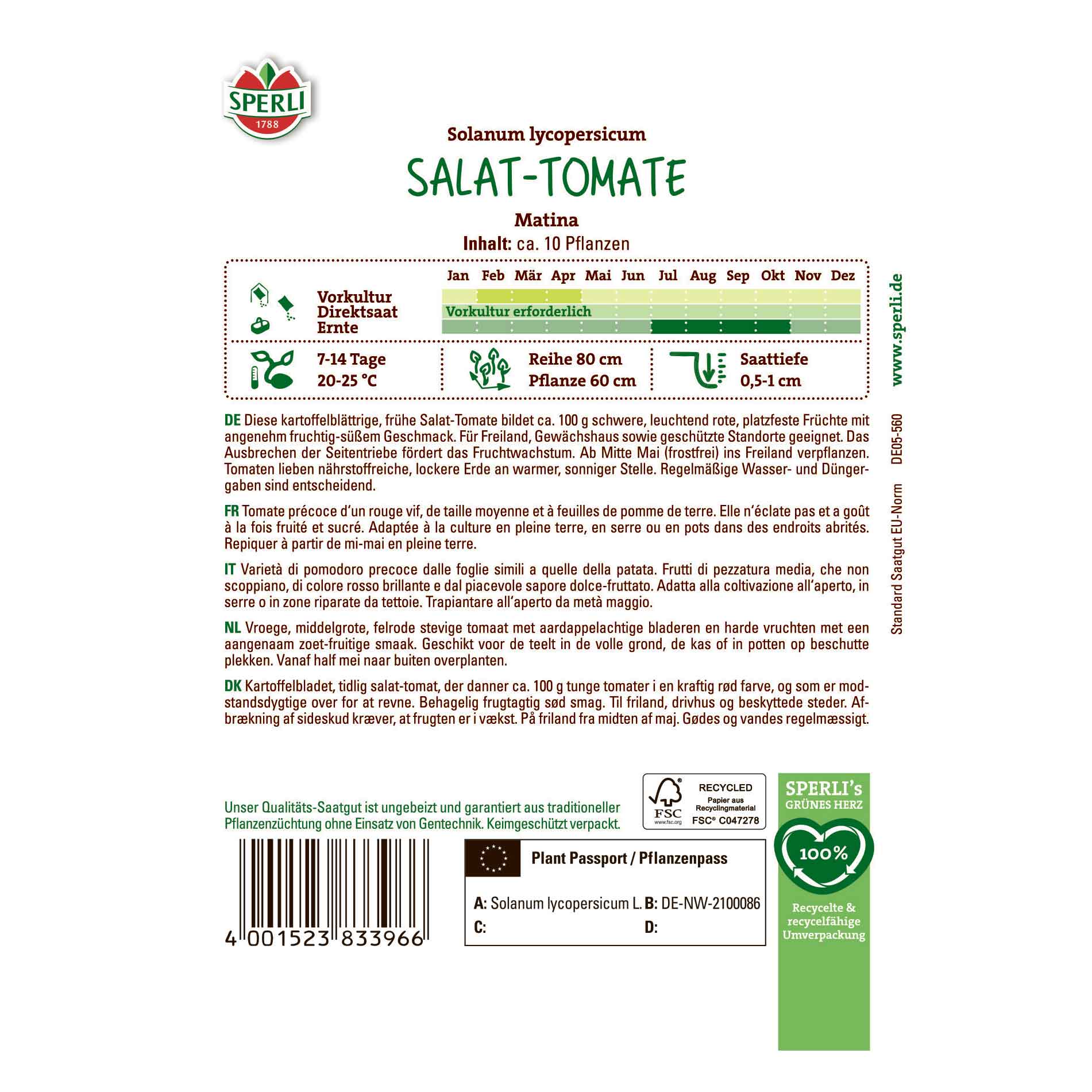 Tomato seeds - Matina