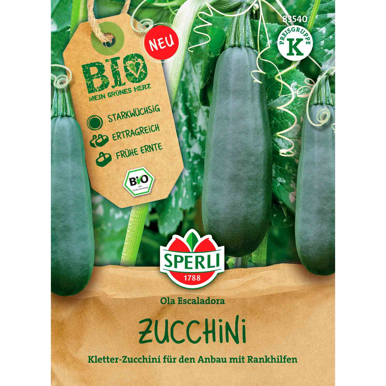 BIO Kletterzucchini Ola Escaladora
