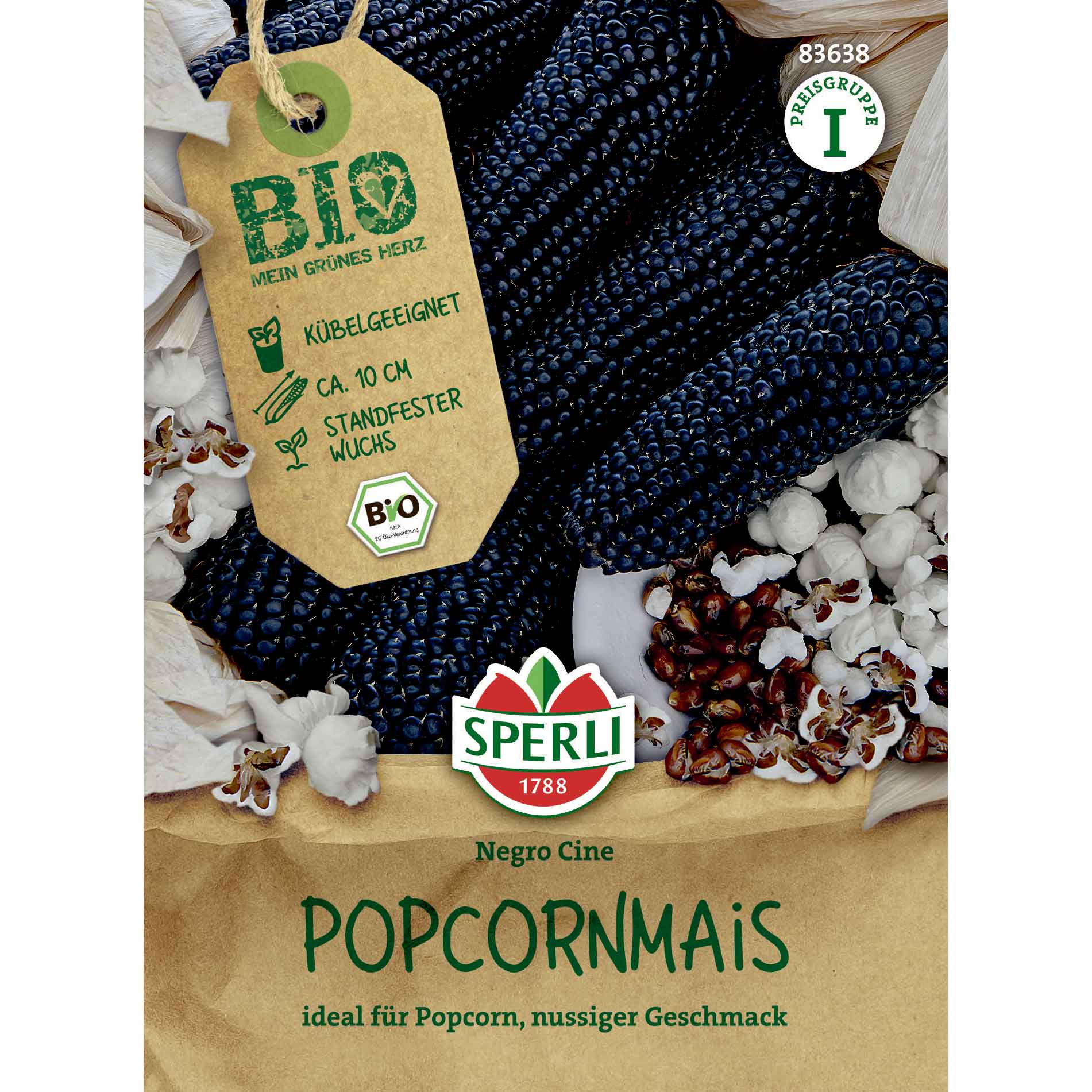 BIO Popcorn majs