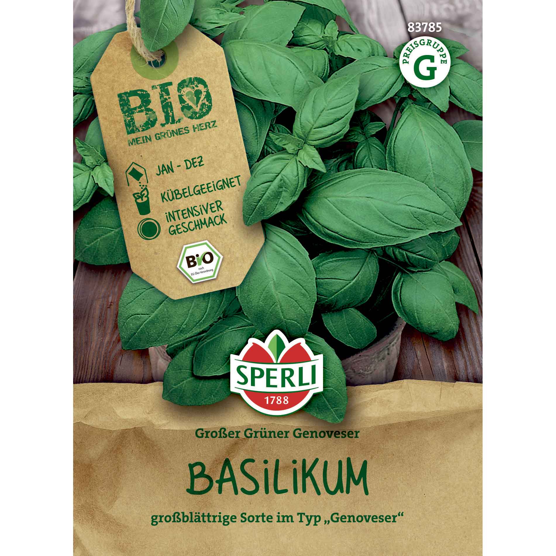 Basil seeds - Organic - Sperli