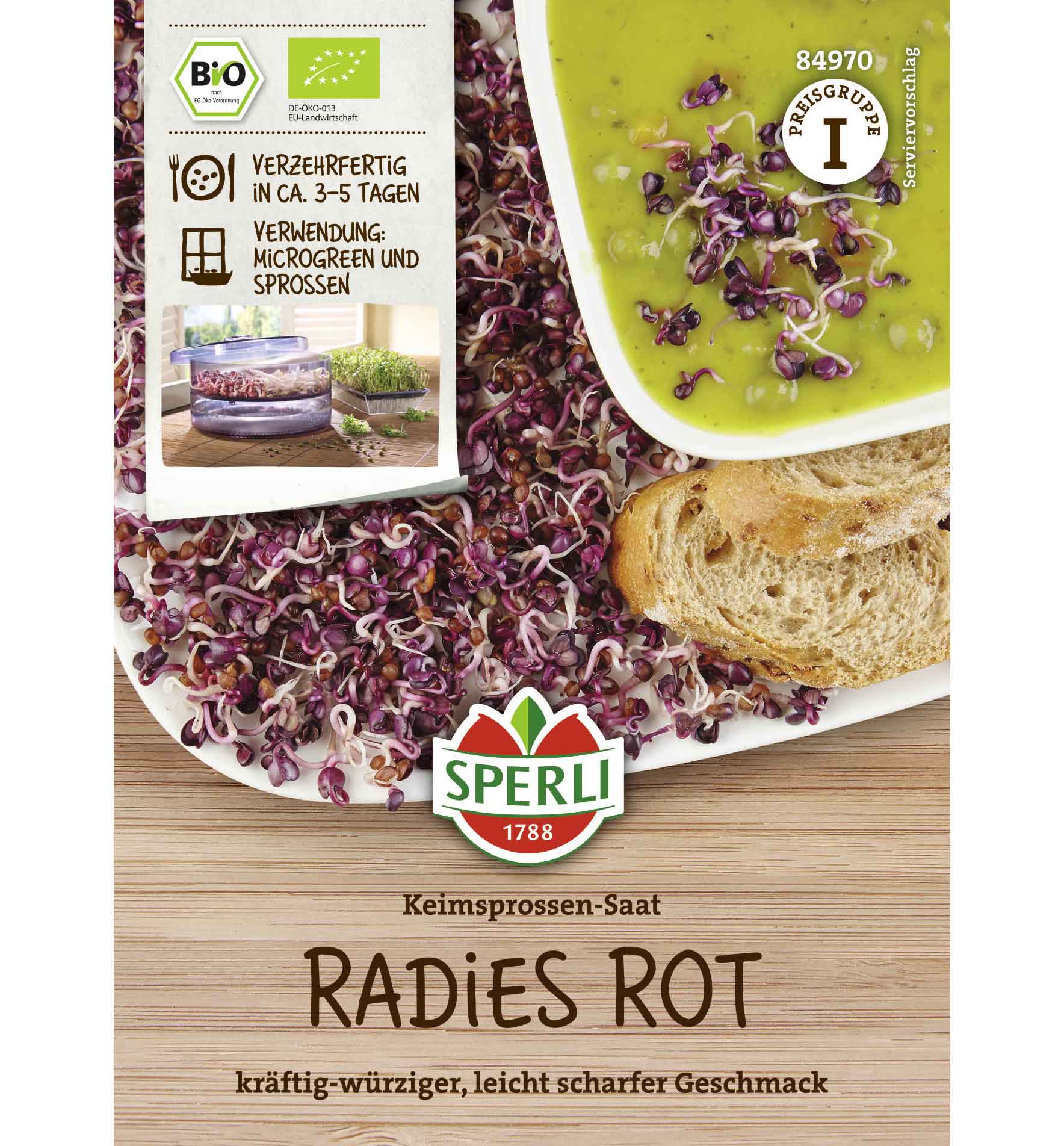 BIO Groddfrön rädisorött