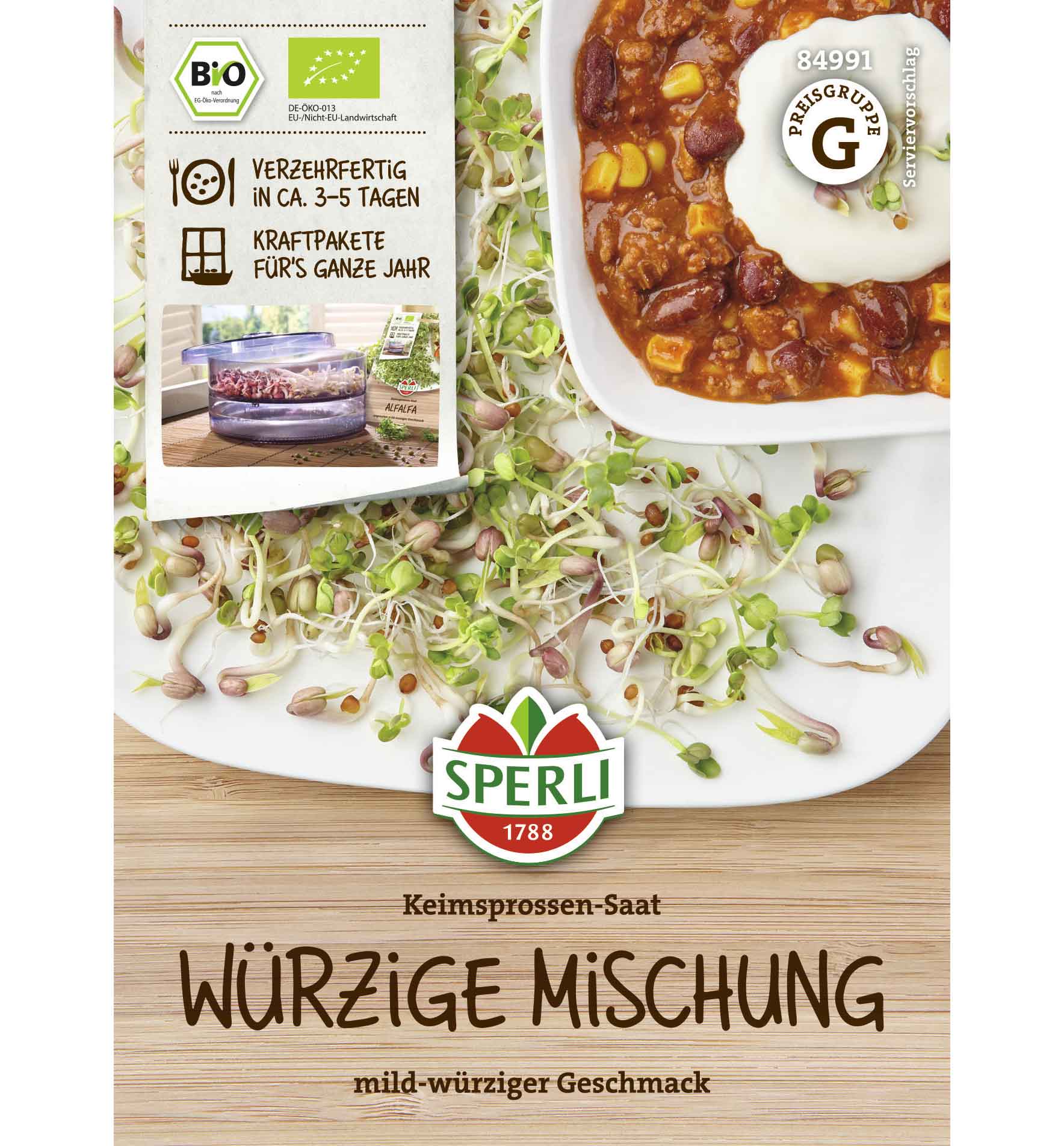 BIO Sprout Seeds kryddig blandning