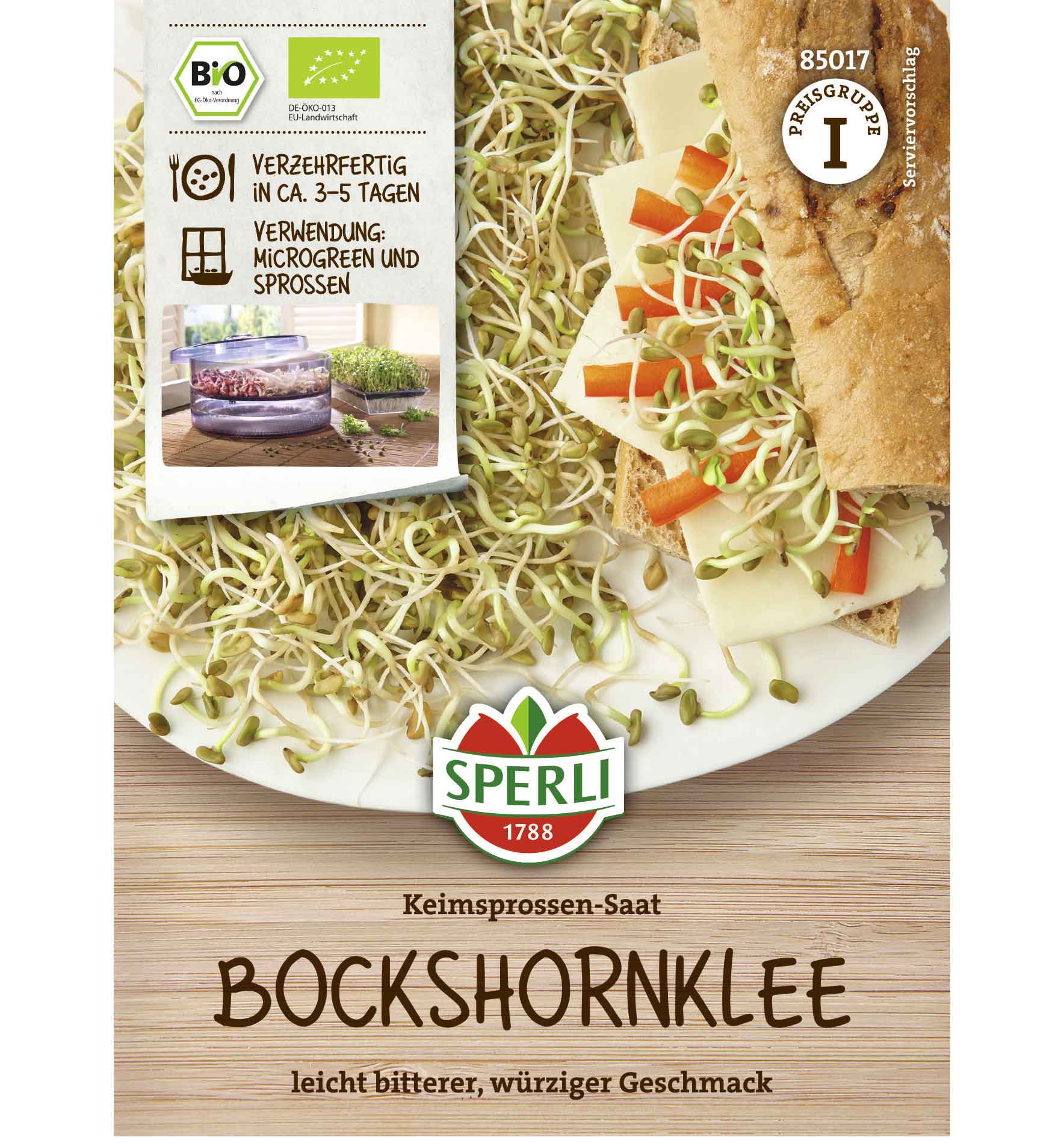 BIO Sprout Seeds Bockhornsklöver