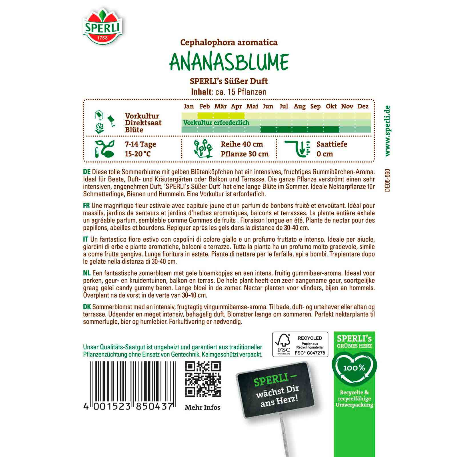 Ananasblume SPERLI's Süßer Duft