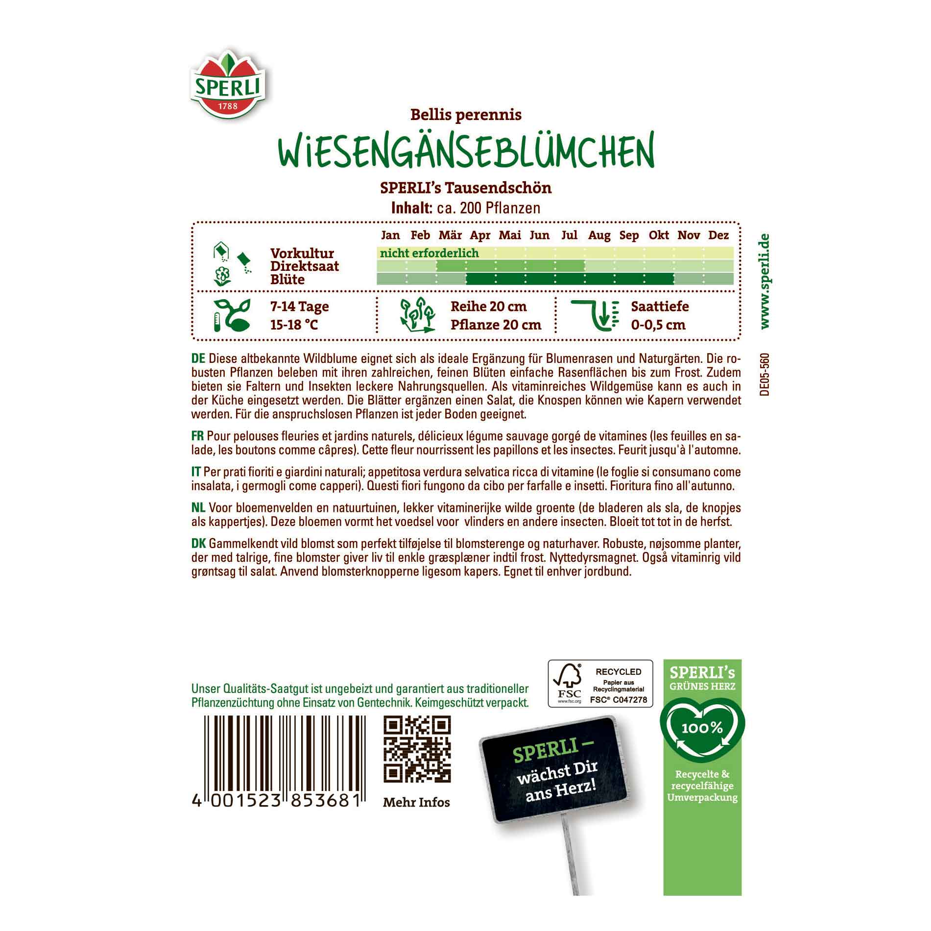 Tusenskönor - SPERLI's Tausendschön