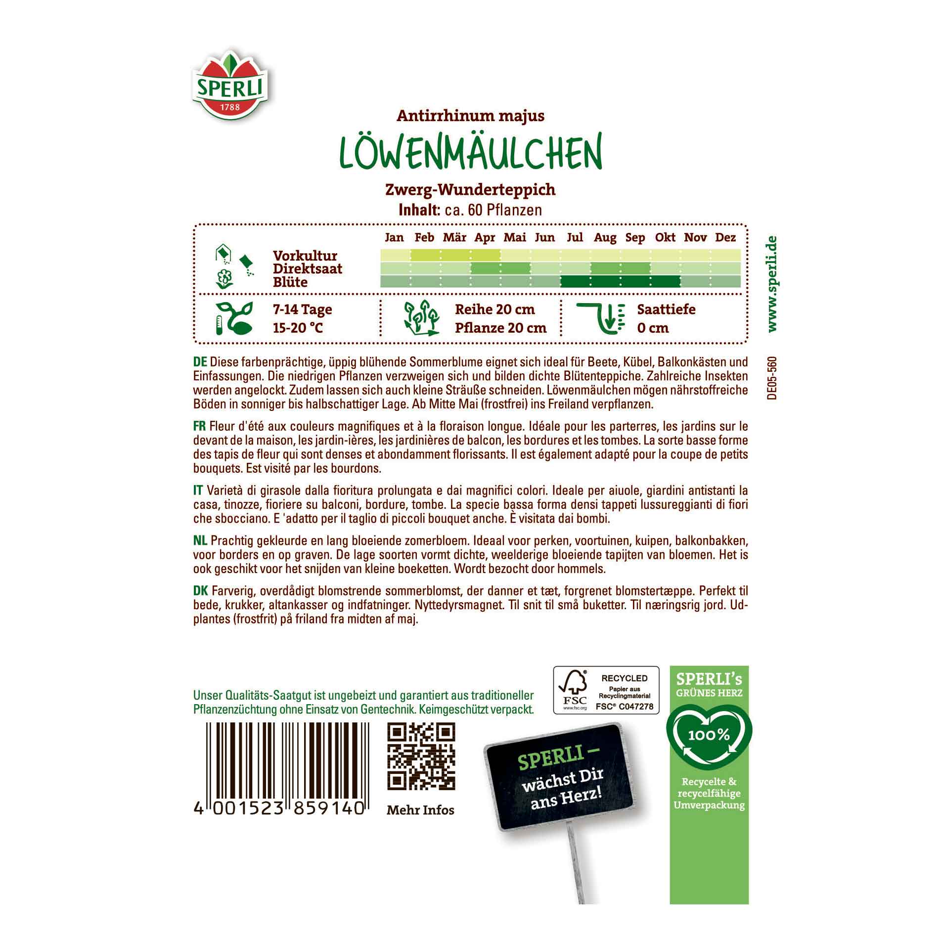 Snapdragon - Dwarf wonder matta