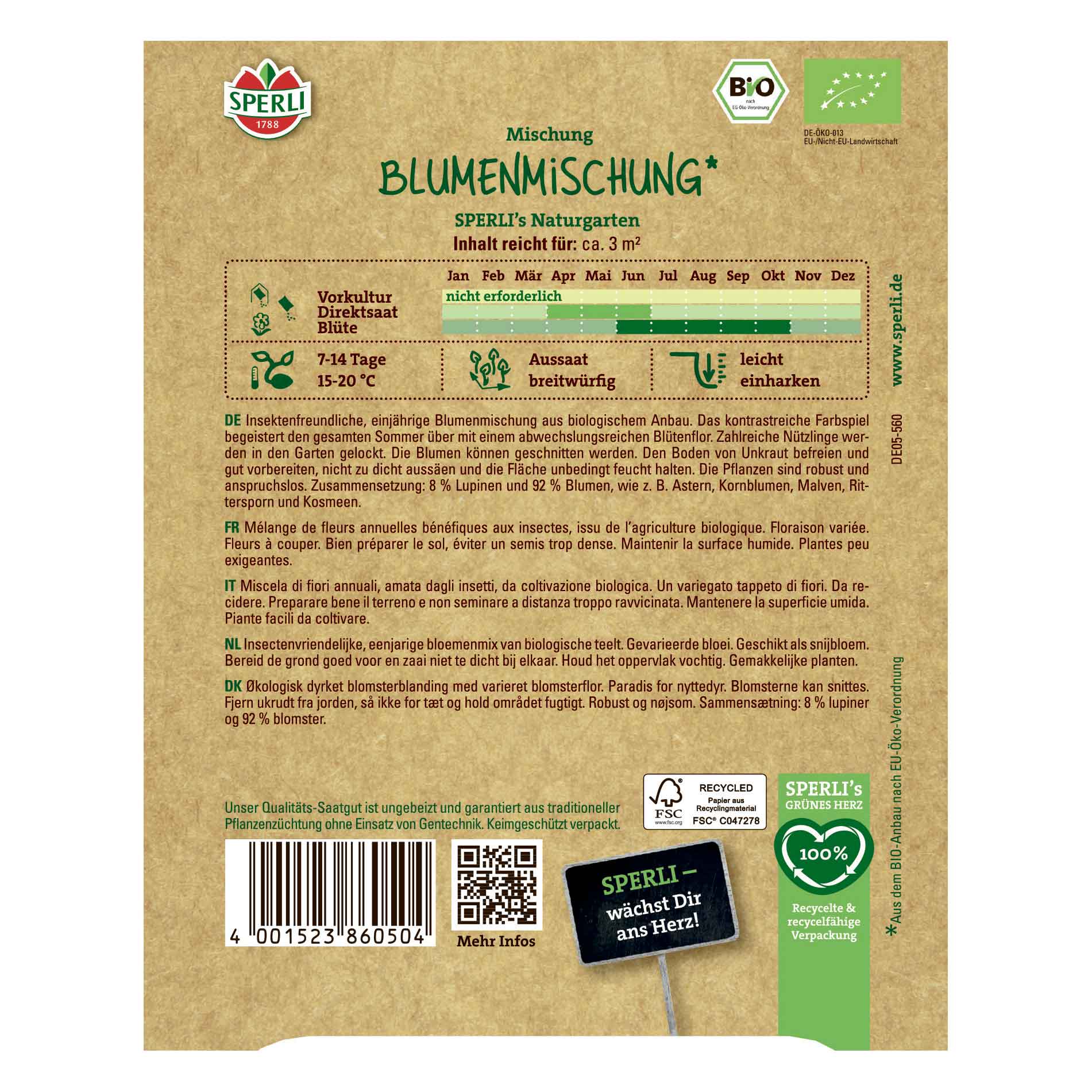 Blomsterblanding - Økologisk