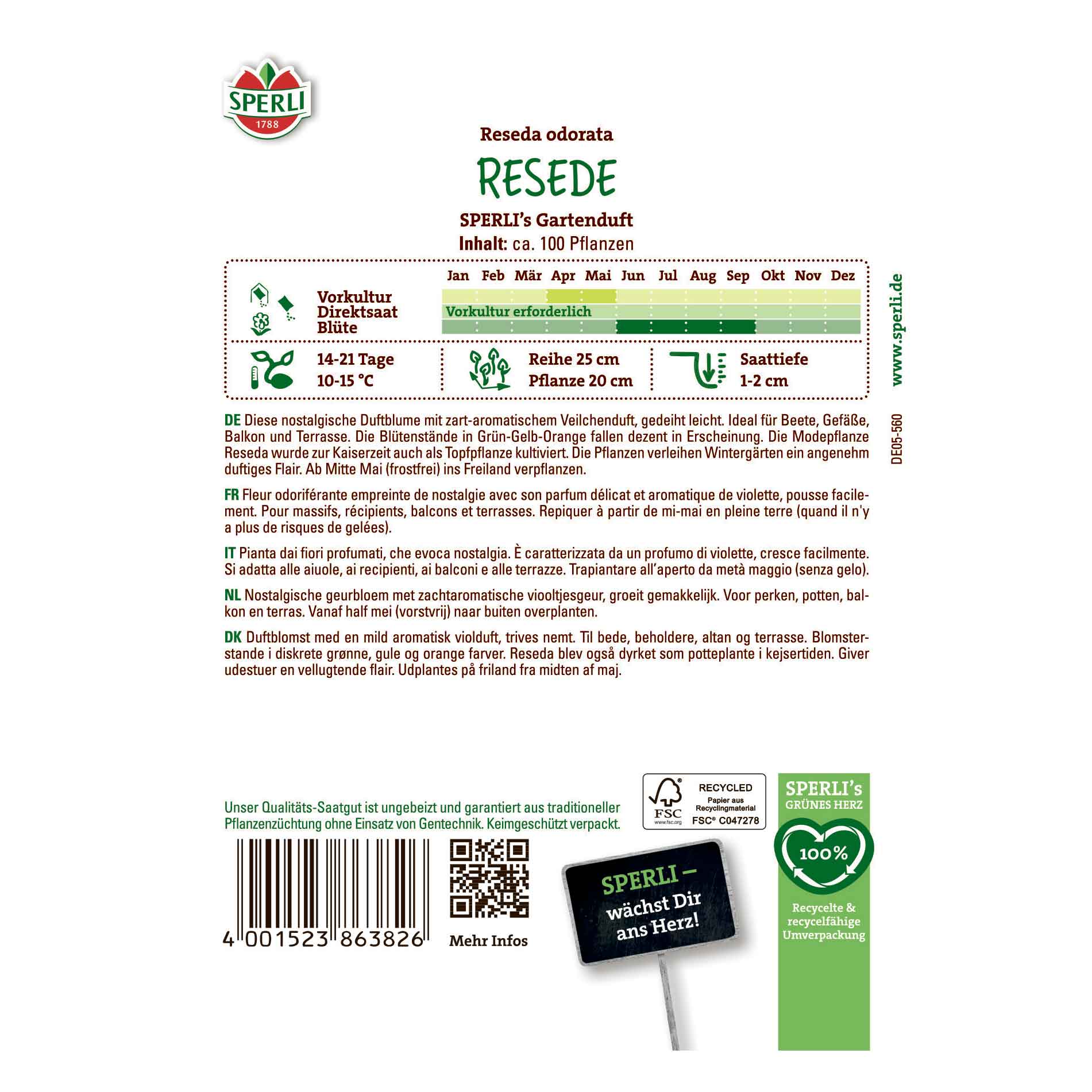 Reseda - SPERLI's garden fragrance