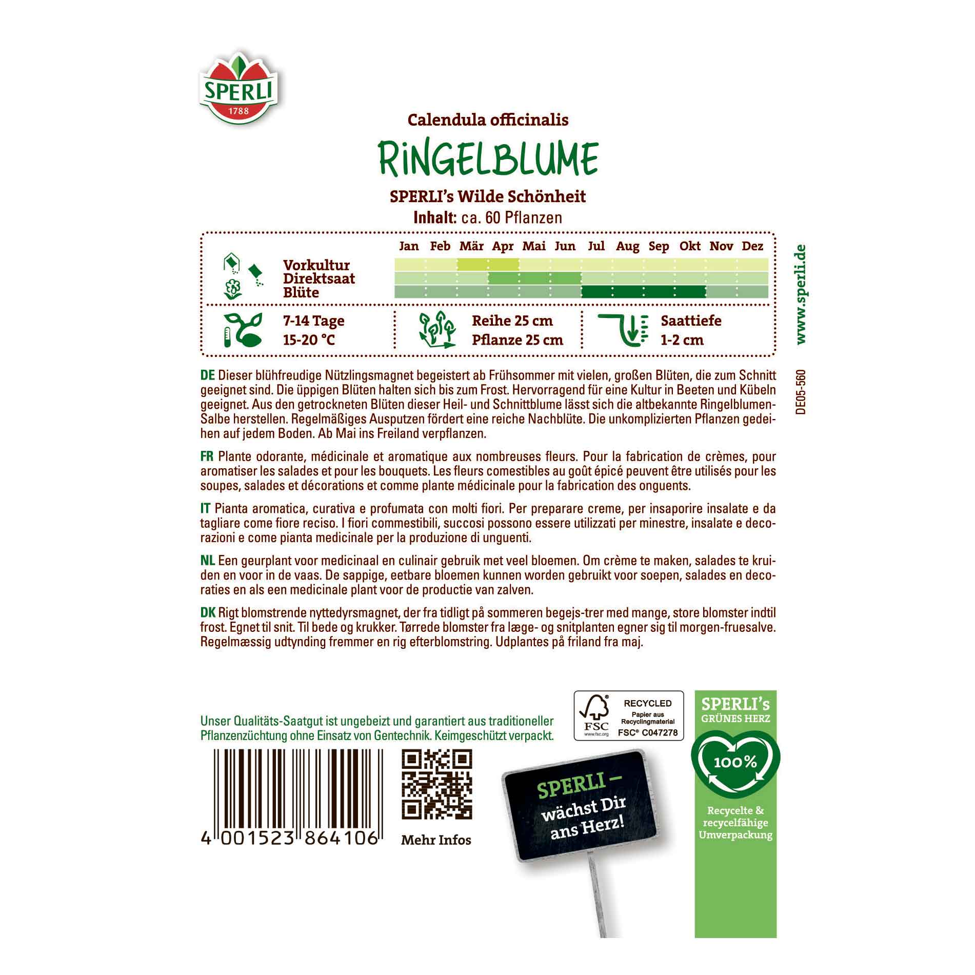 Marigold seeds - SPERLI's Wilde Schönheit