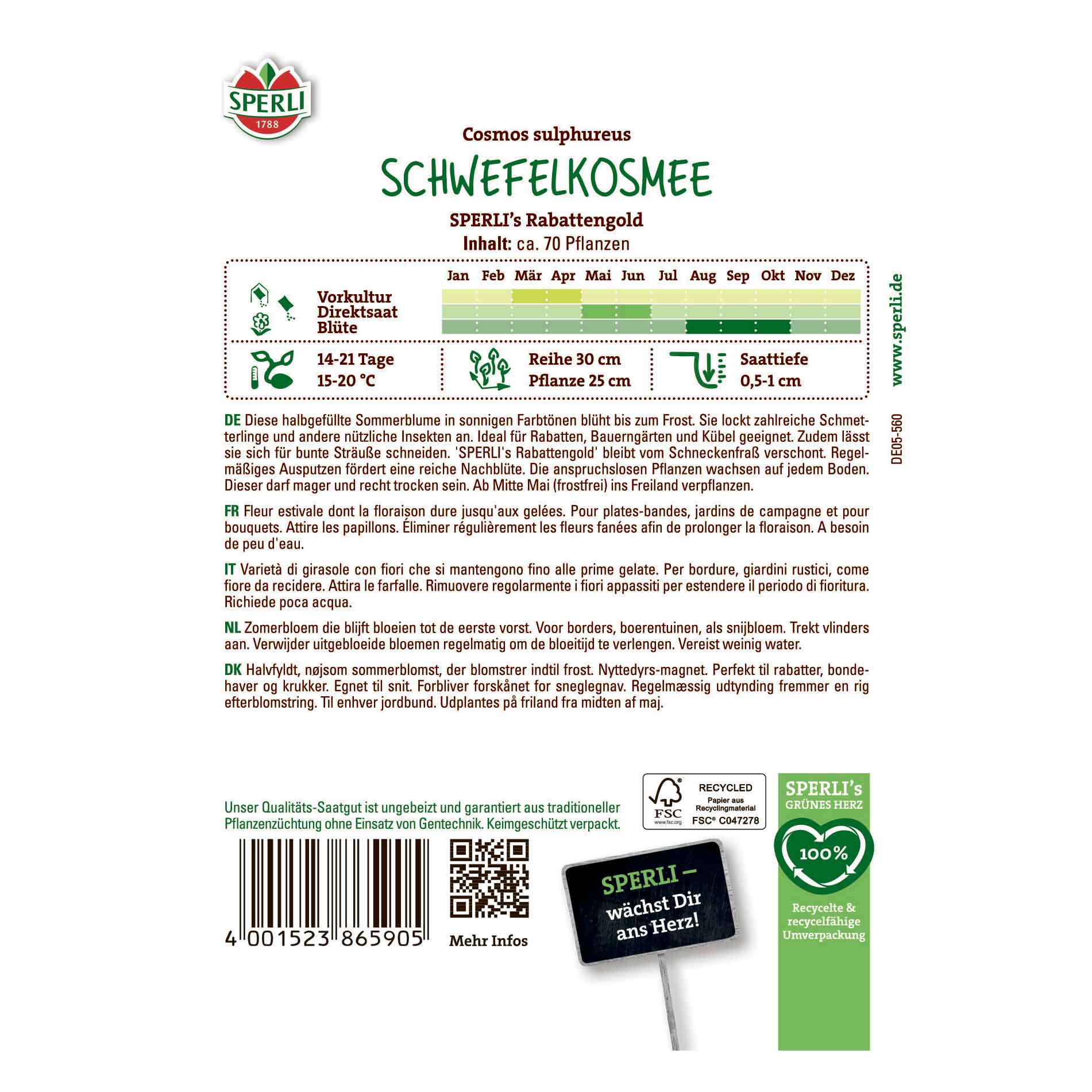 Proud Cavalier seeds - SPERLI's Rabattengold