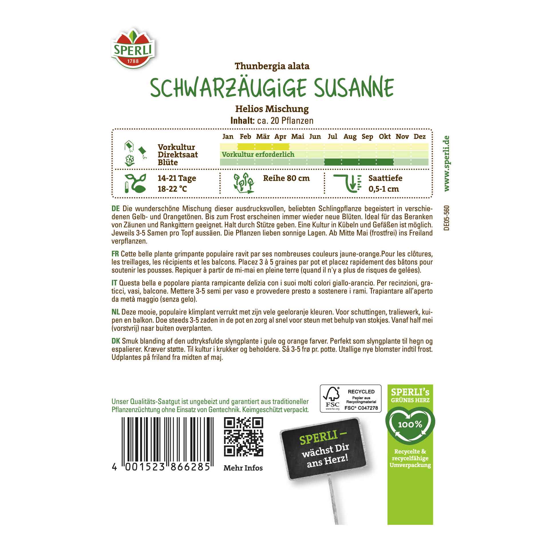 Susan med blåögonblandningen