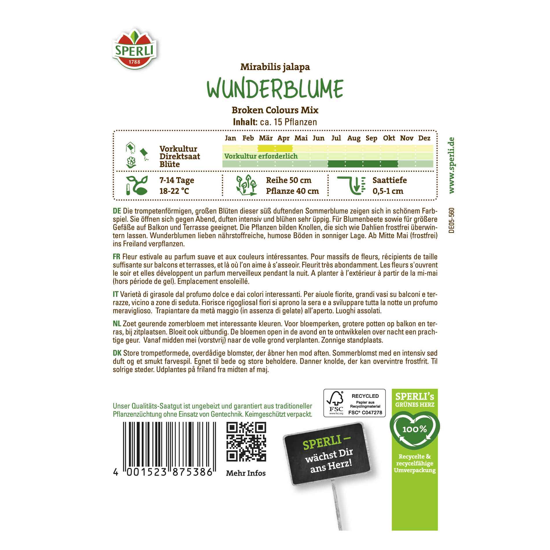 Wunderblume Broken Colors Mix