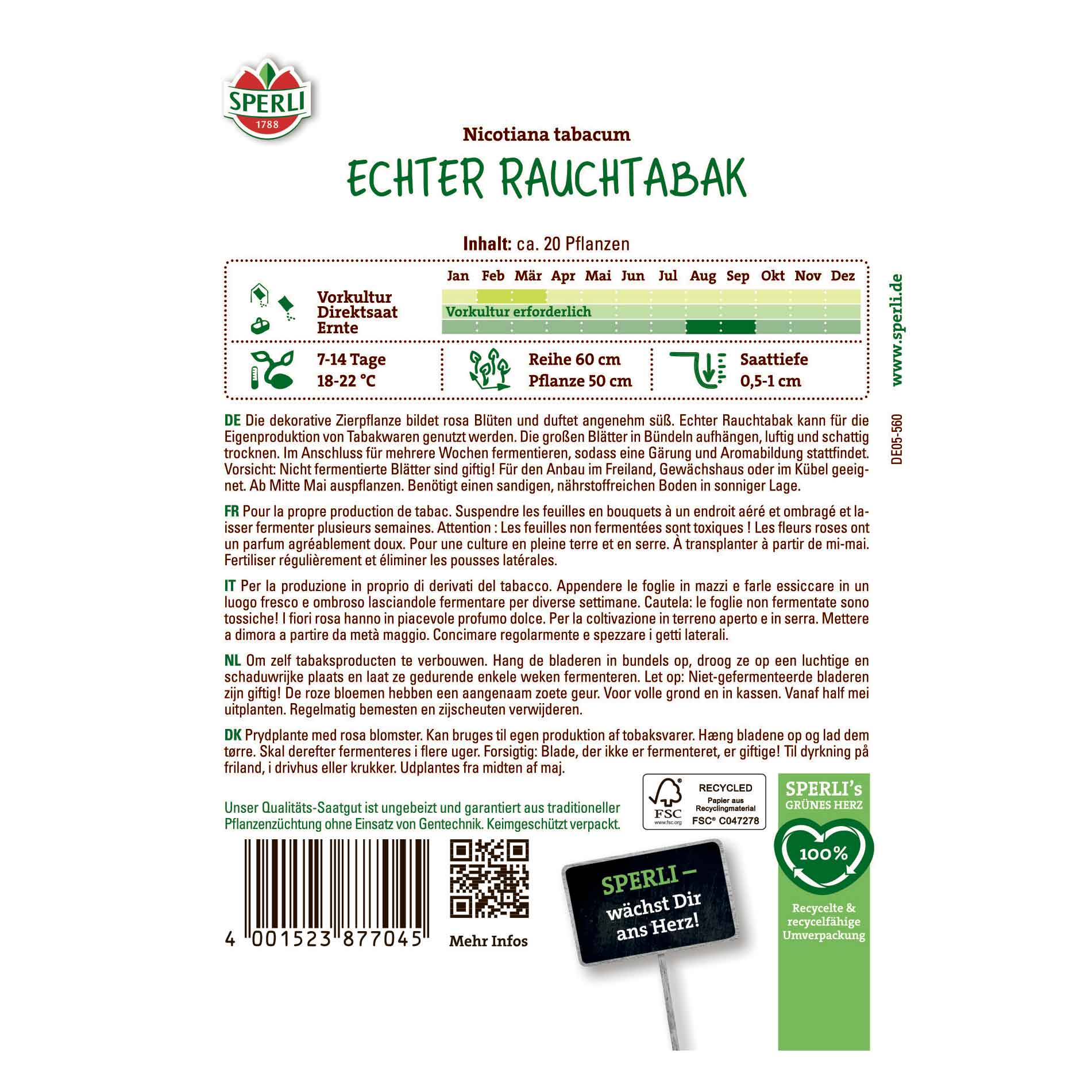 Tobacco Real - Echter Rauchtabak