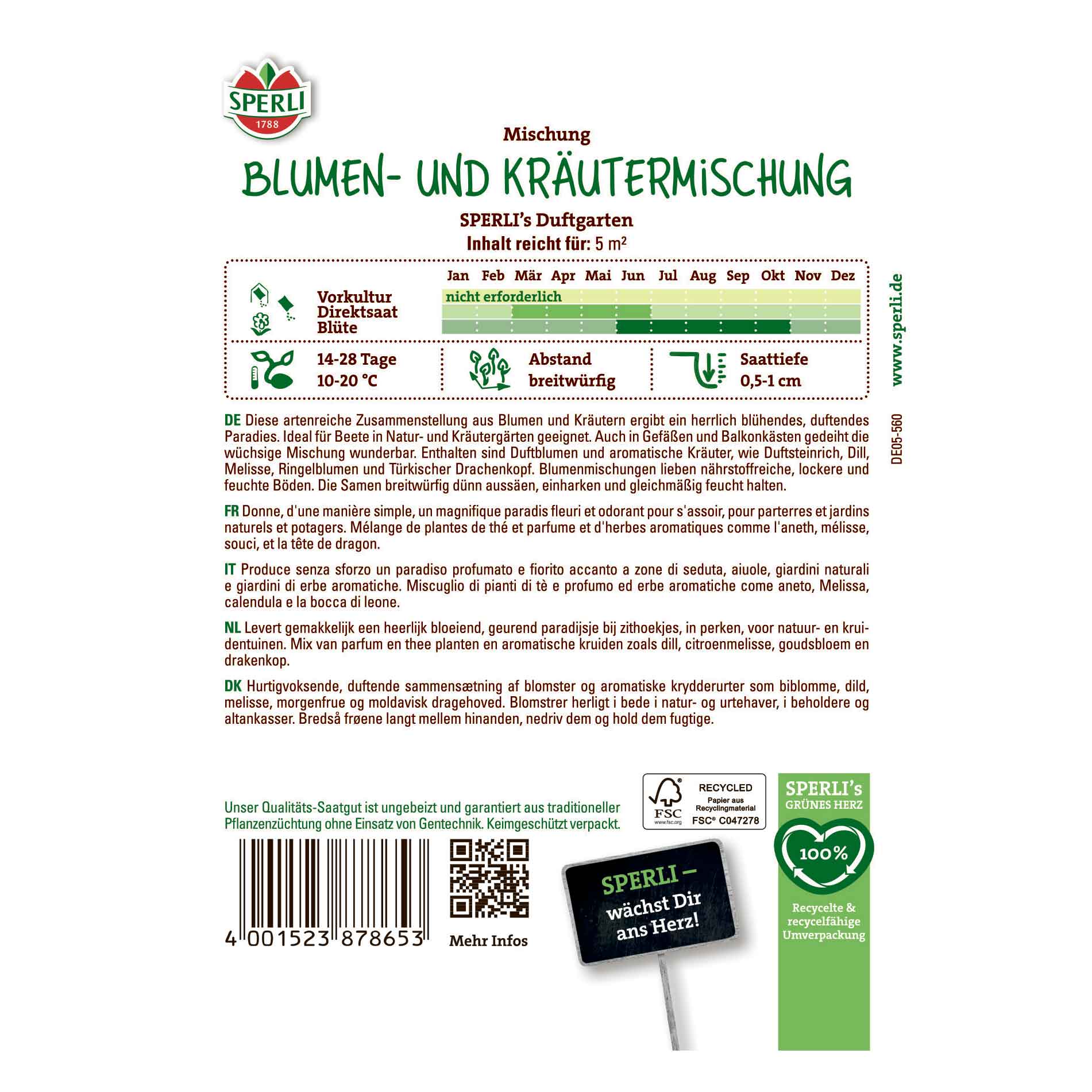 Blomblandning - SPERLI's Fragrance Garden