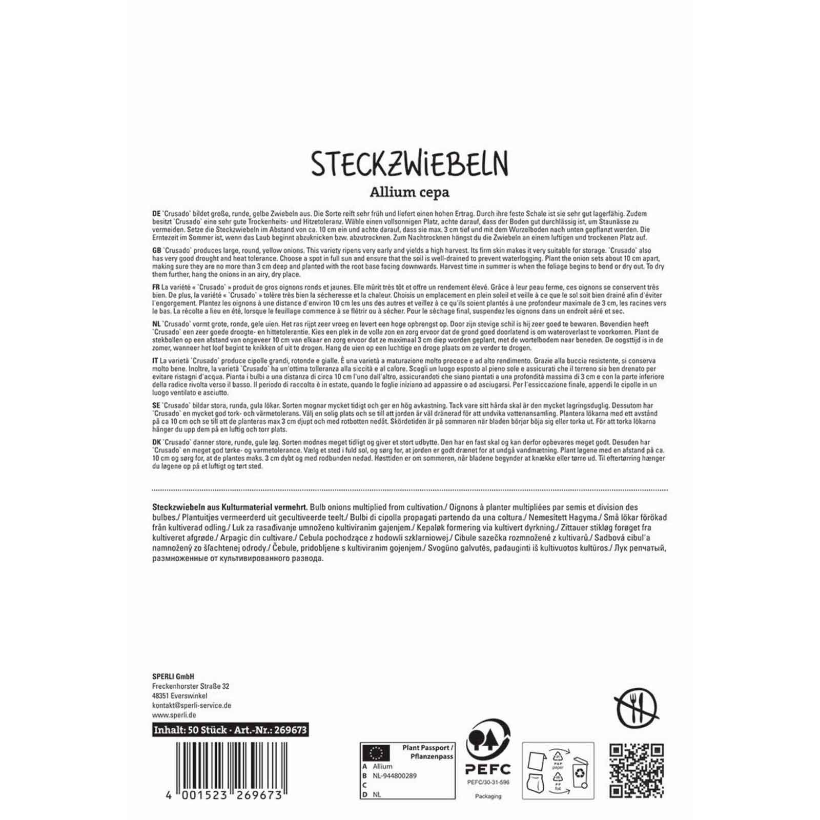 Gelbe Steckzwiebel Crusado