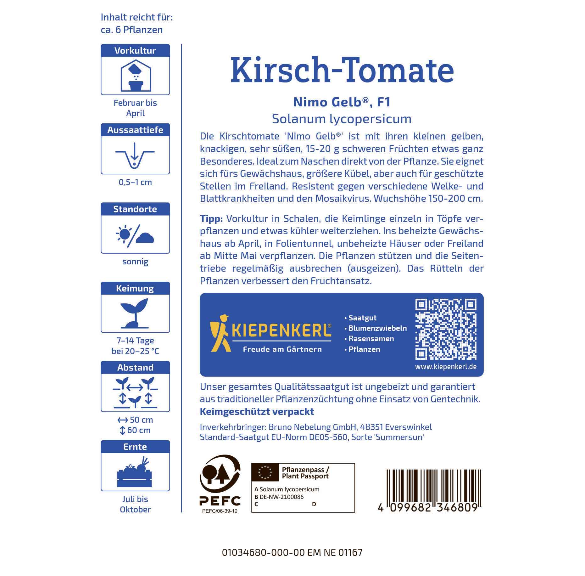 Cherry tomato Nimo Gelb®, F1