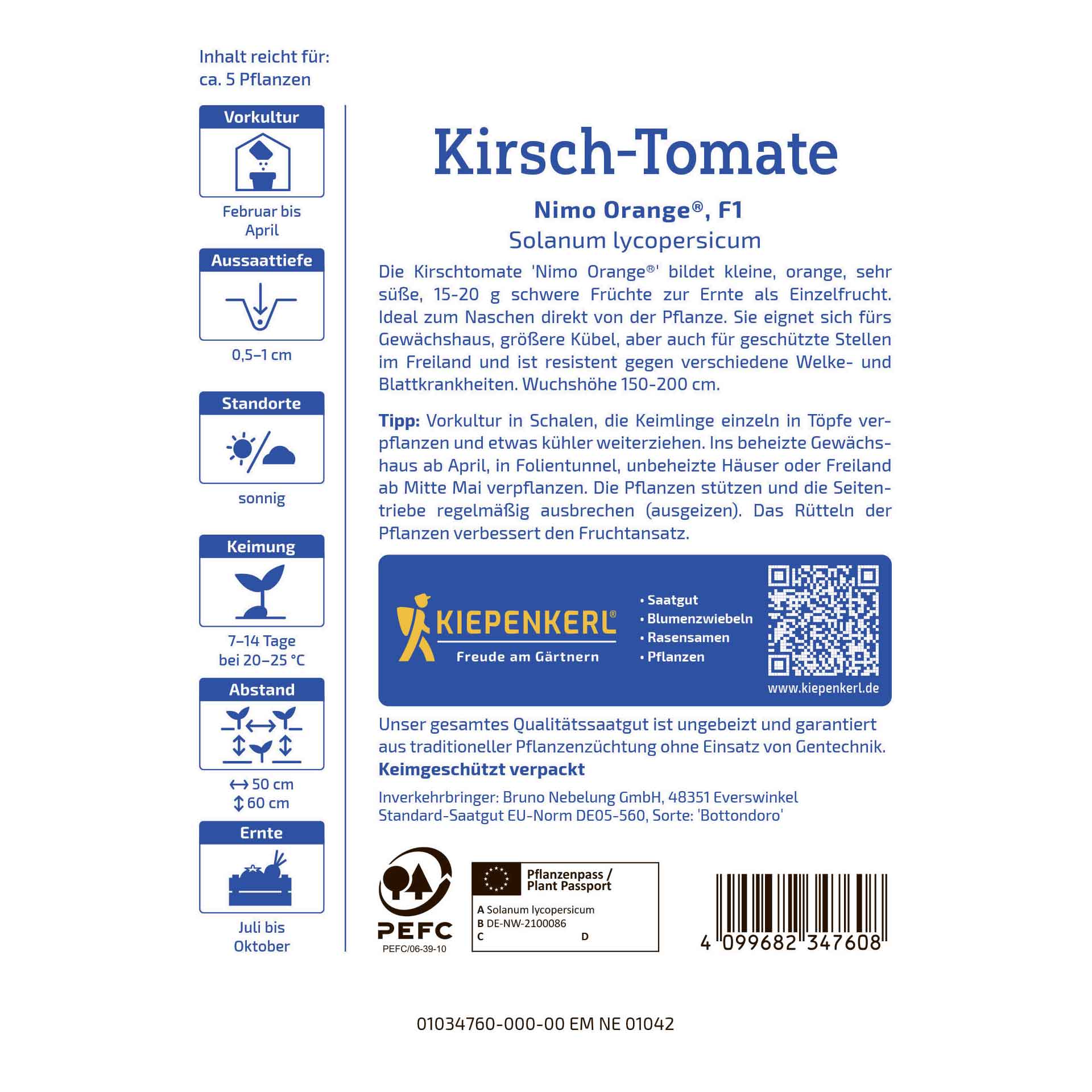 Cherry tomato Nimo Orange®, F1