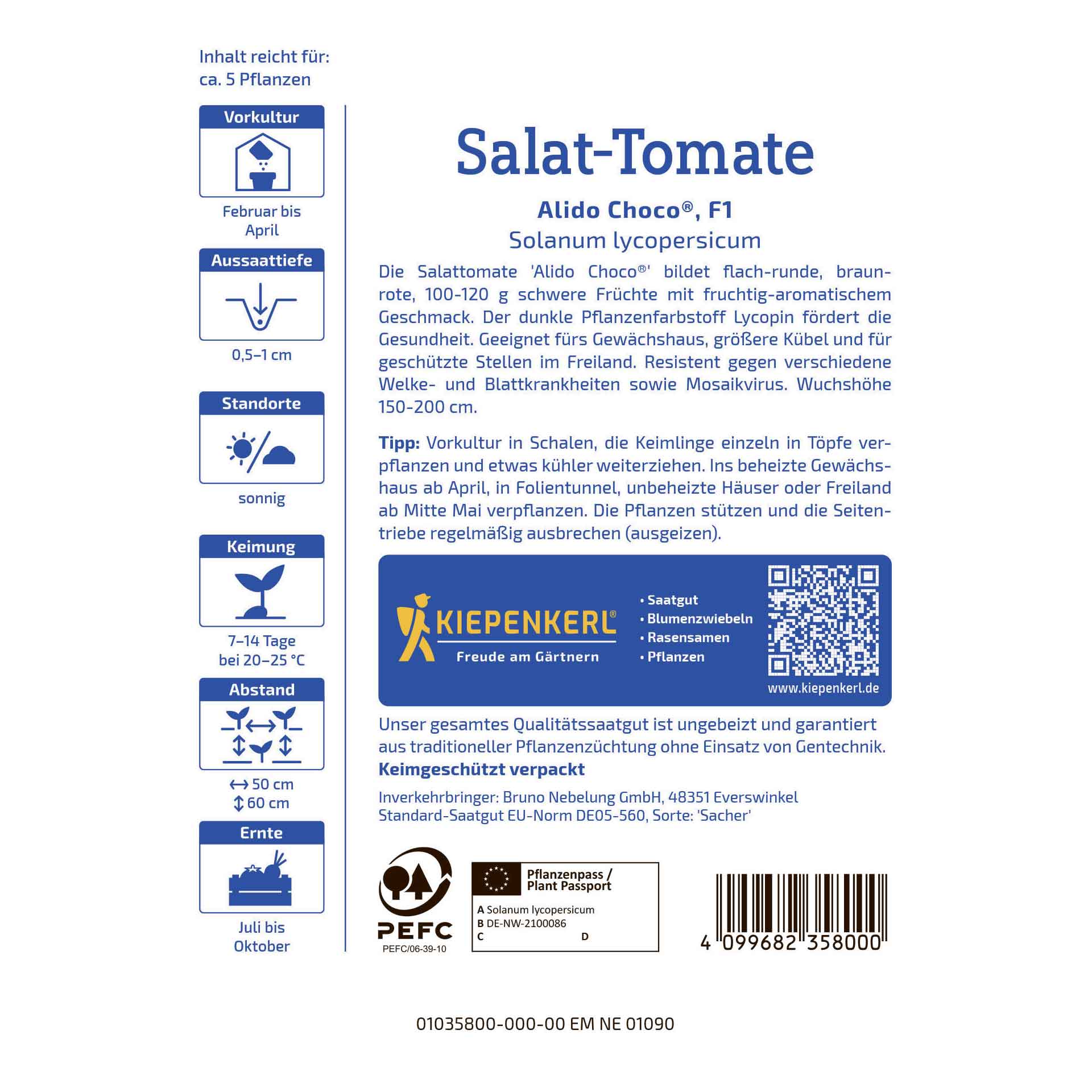 Tomato seeds Alido Choco®, F1