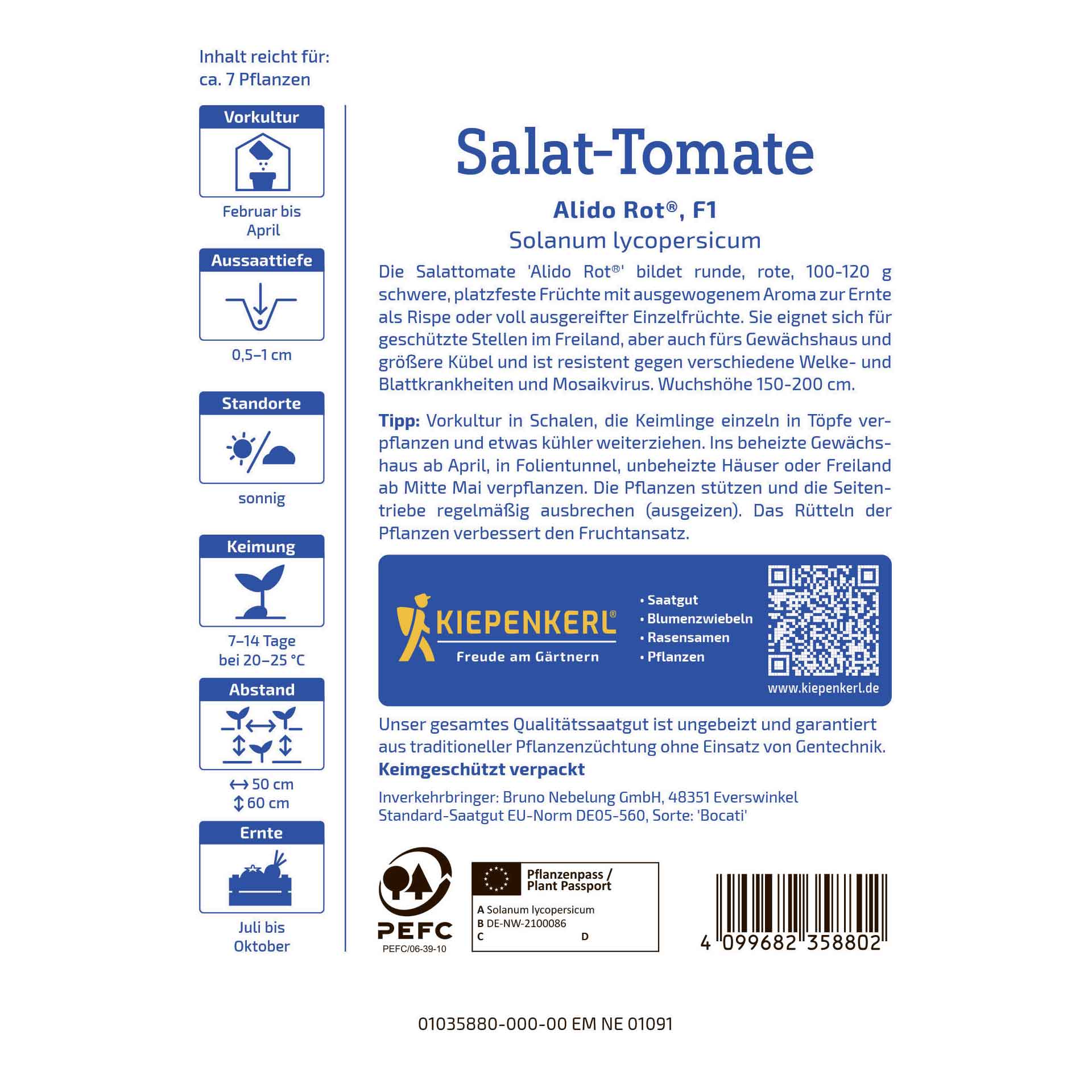 Tomato seeds Alido Rot®, F1
