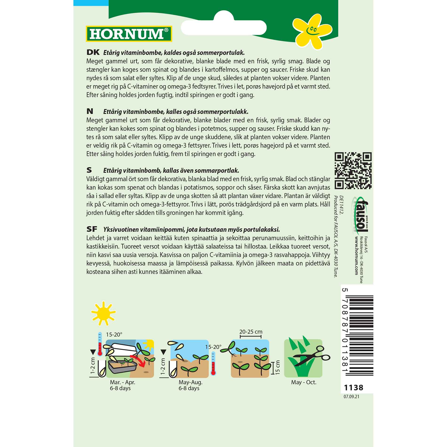 Portulak, trädgård (D)