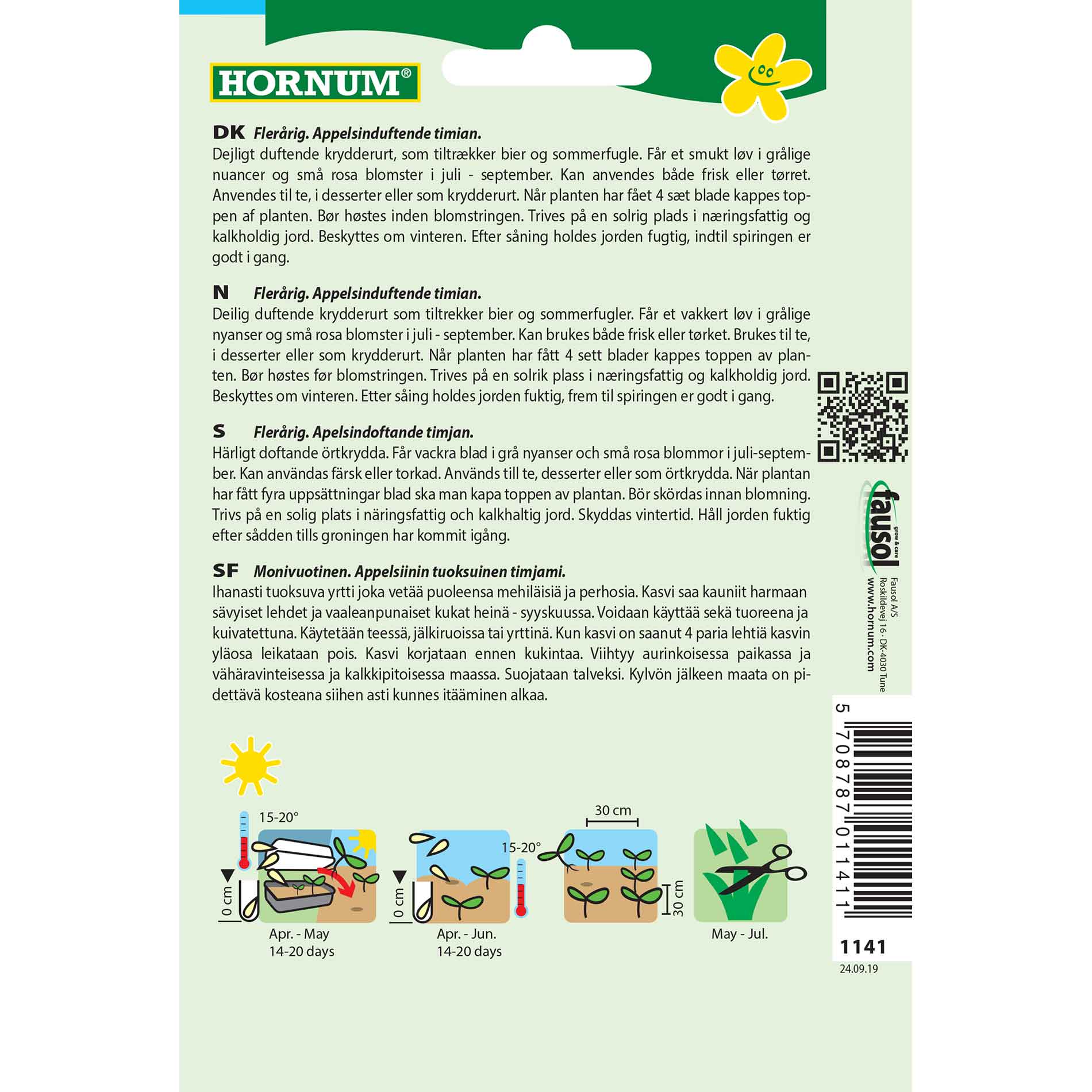 Timjanfrön - Apelsin