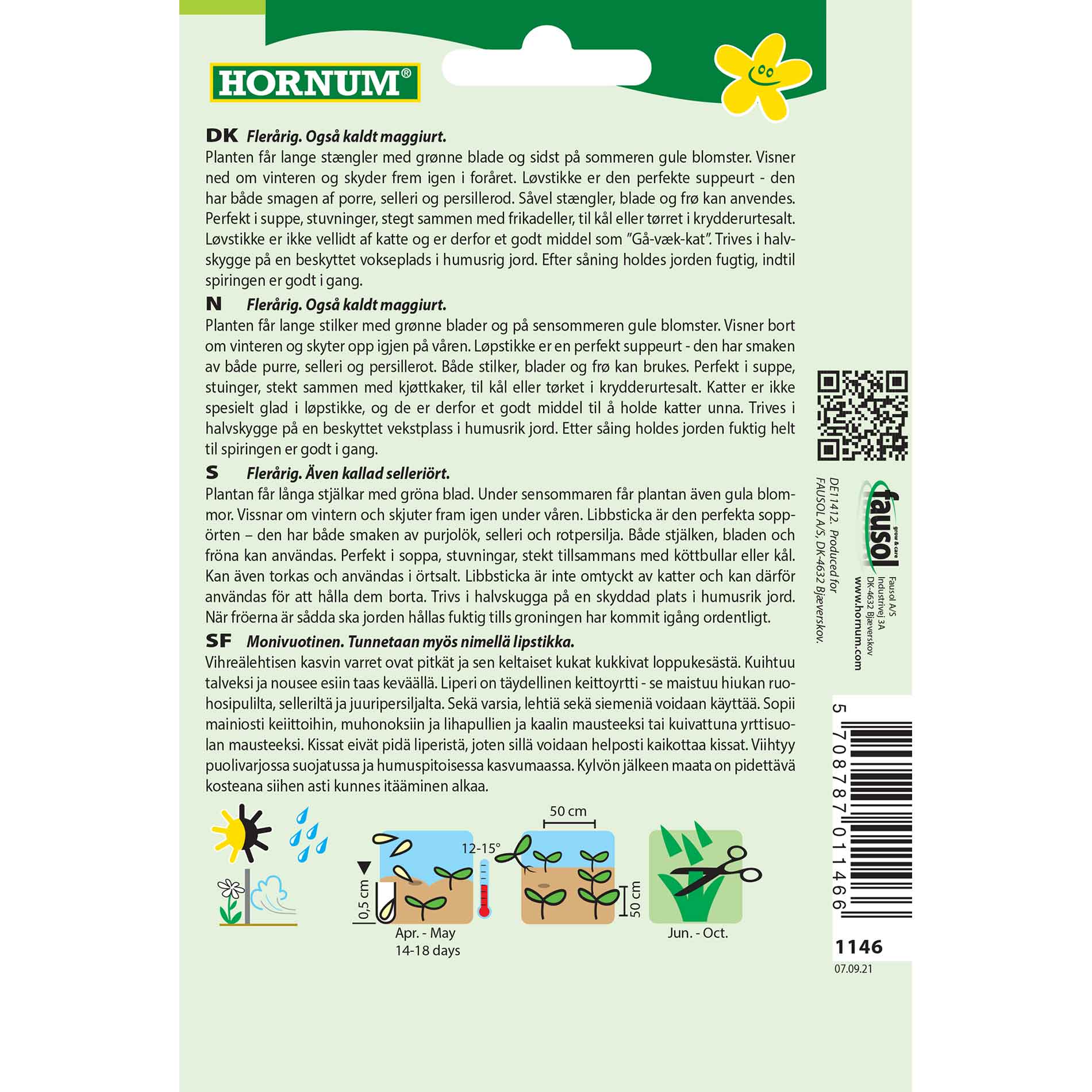 Löv sticklingar frön