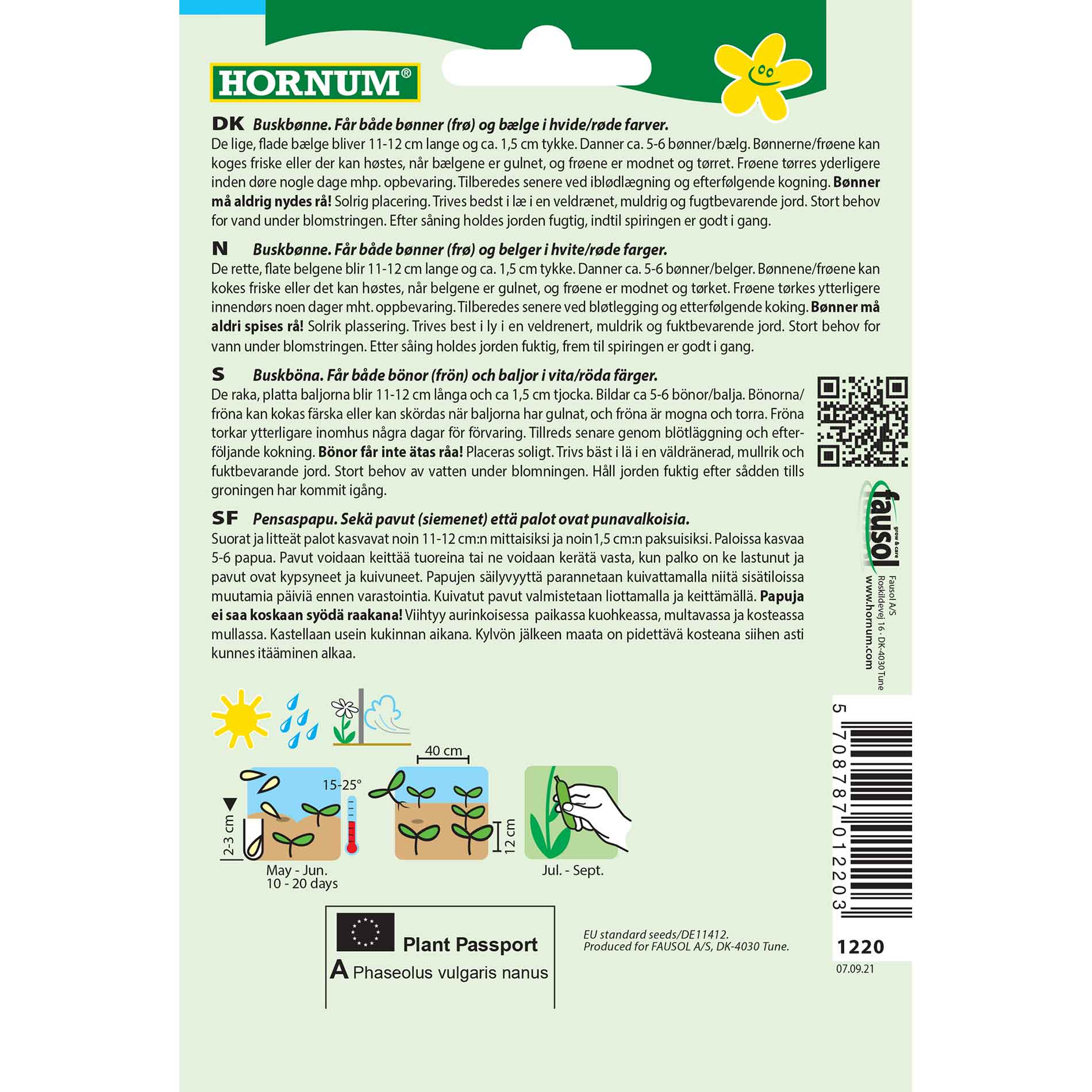 Buskbønne - Borlotto rosso