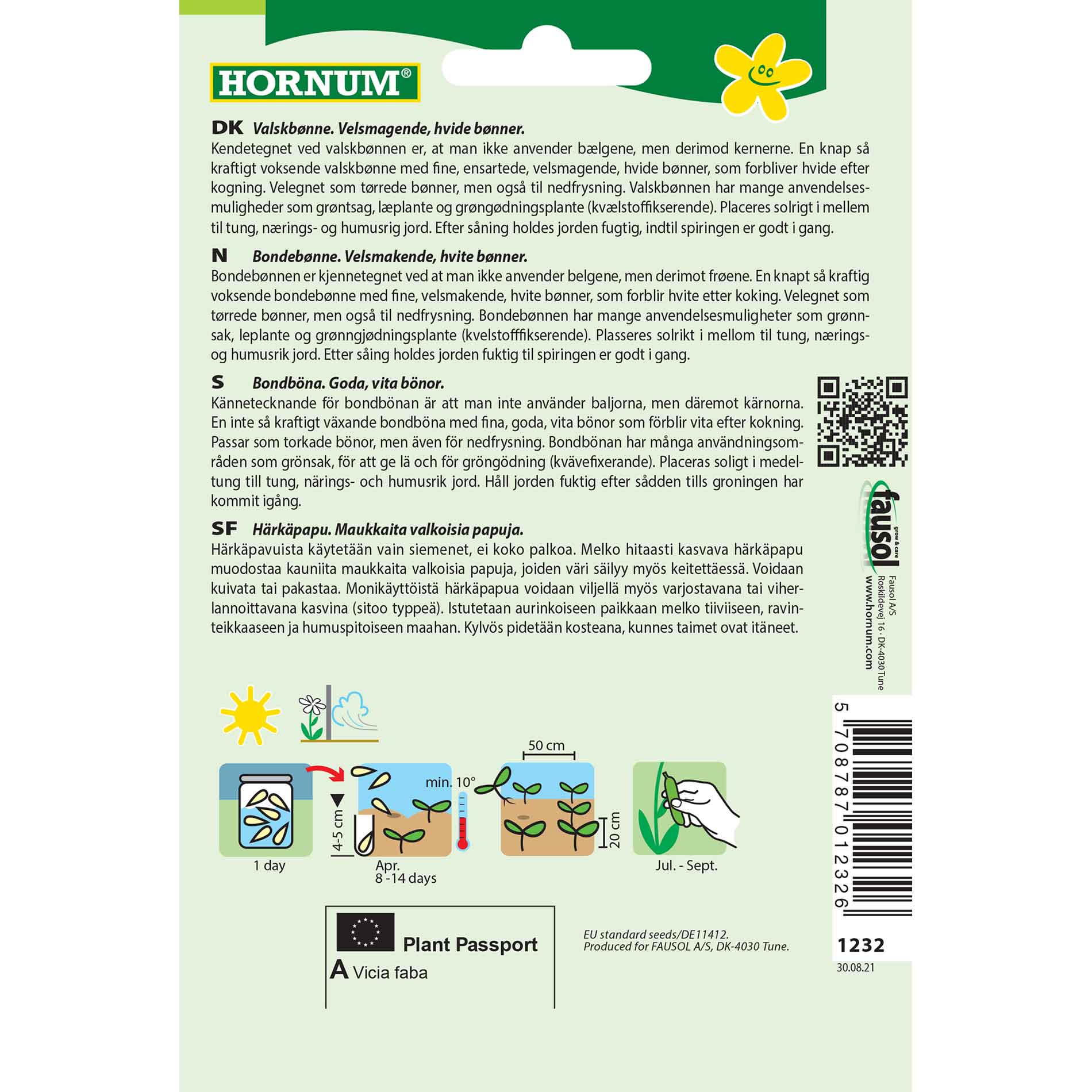 Horse bean - Rolling bean - Dreifach Weisse