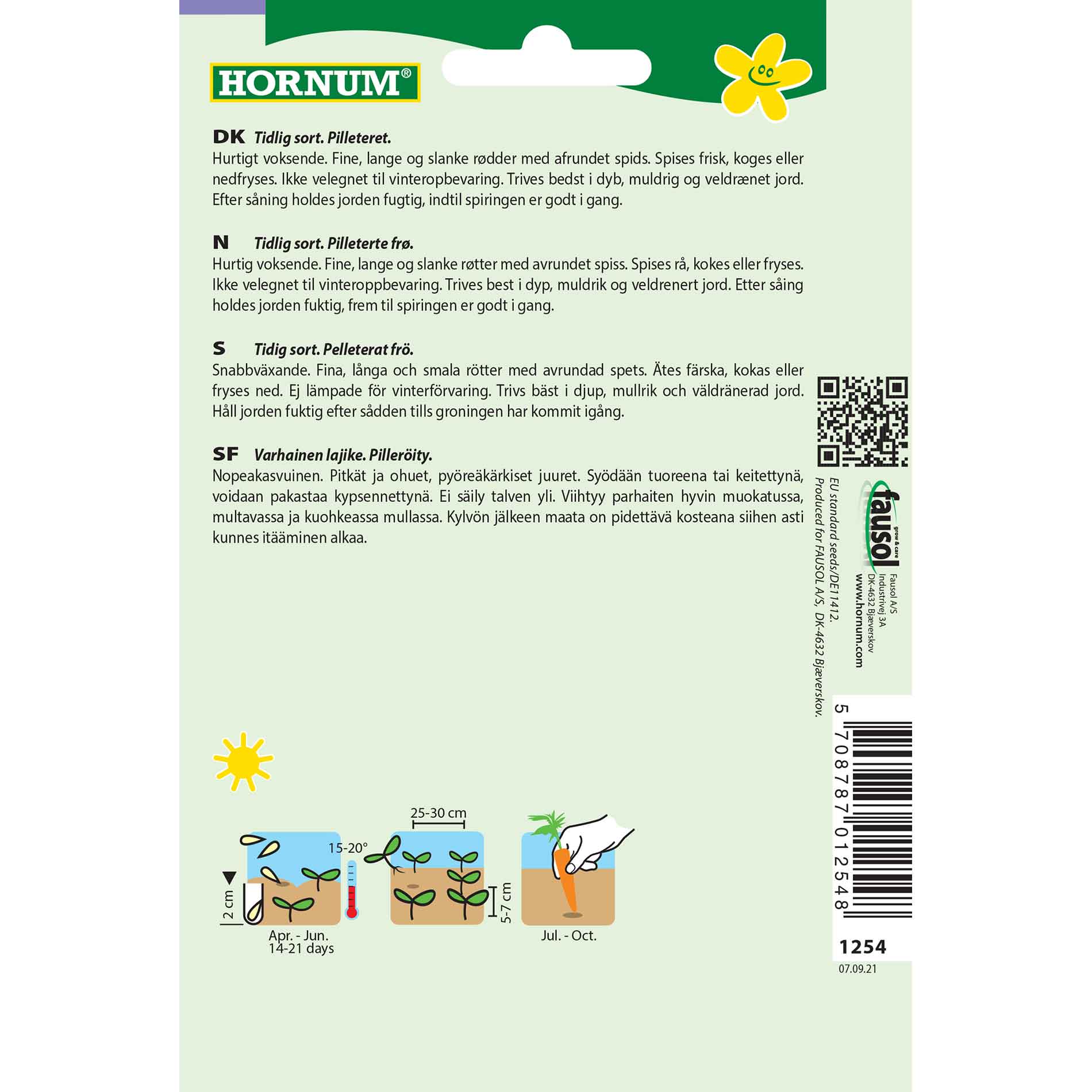 Morotsfrön - Sommarmorot - Nantaise 2