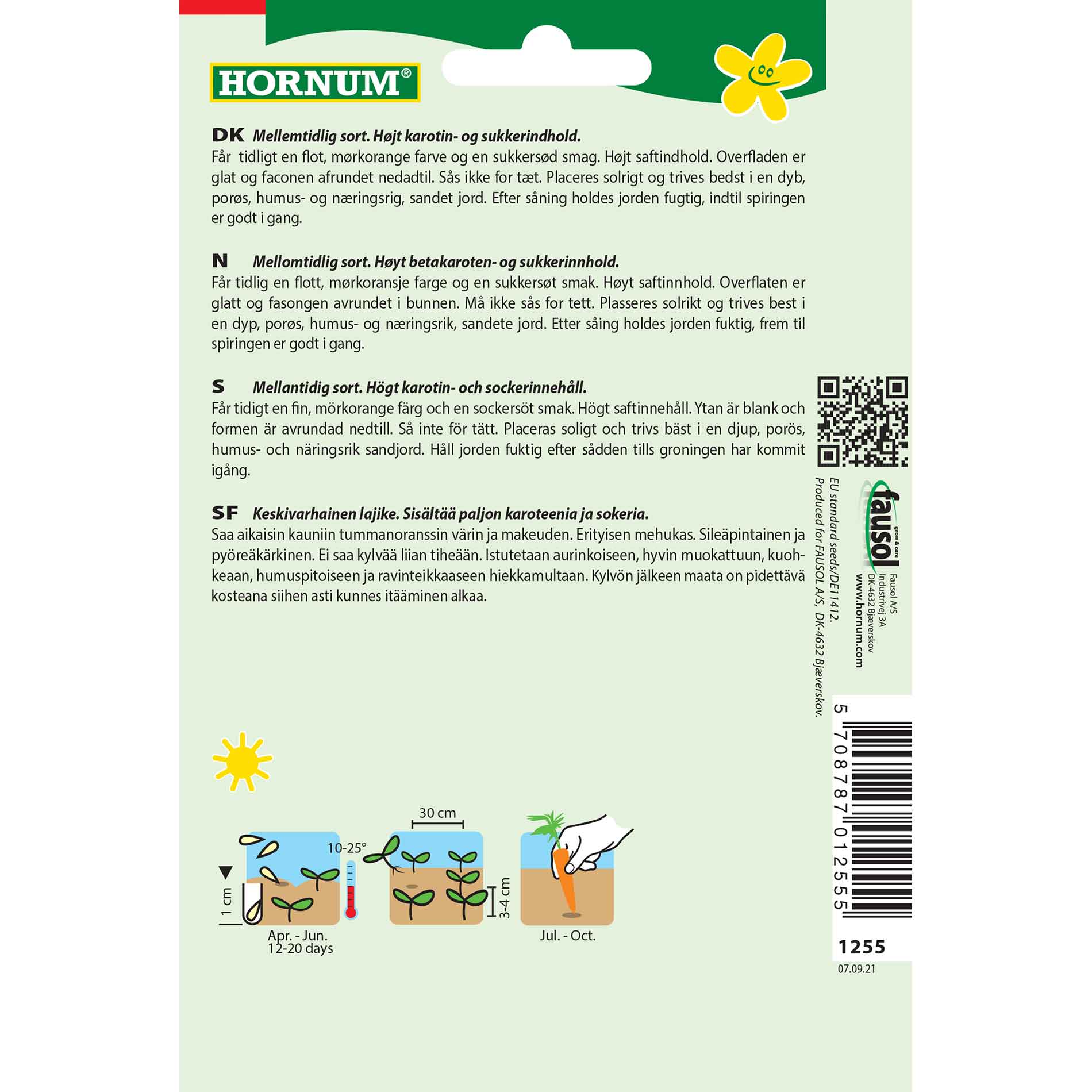 Morotsfrön - Sommarmorot - Rotin