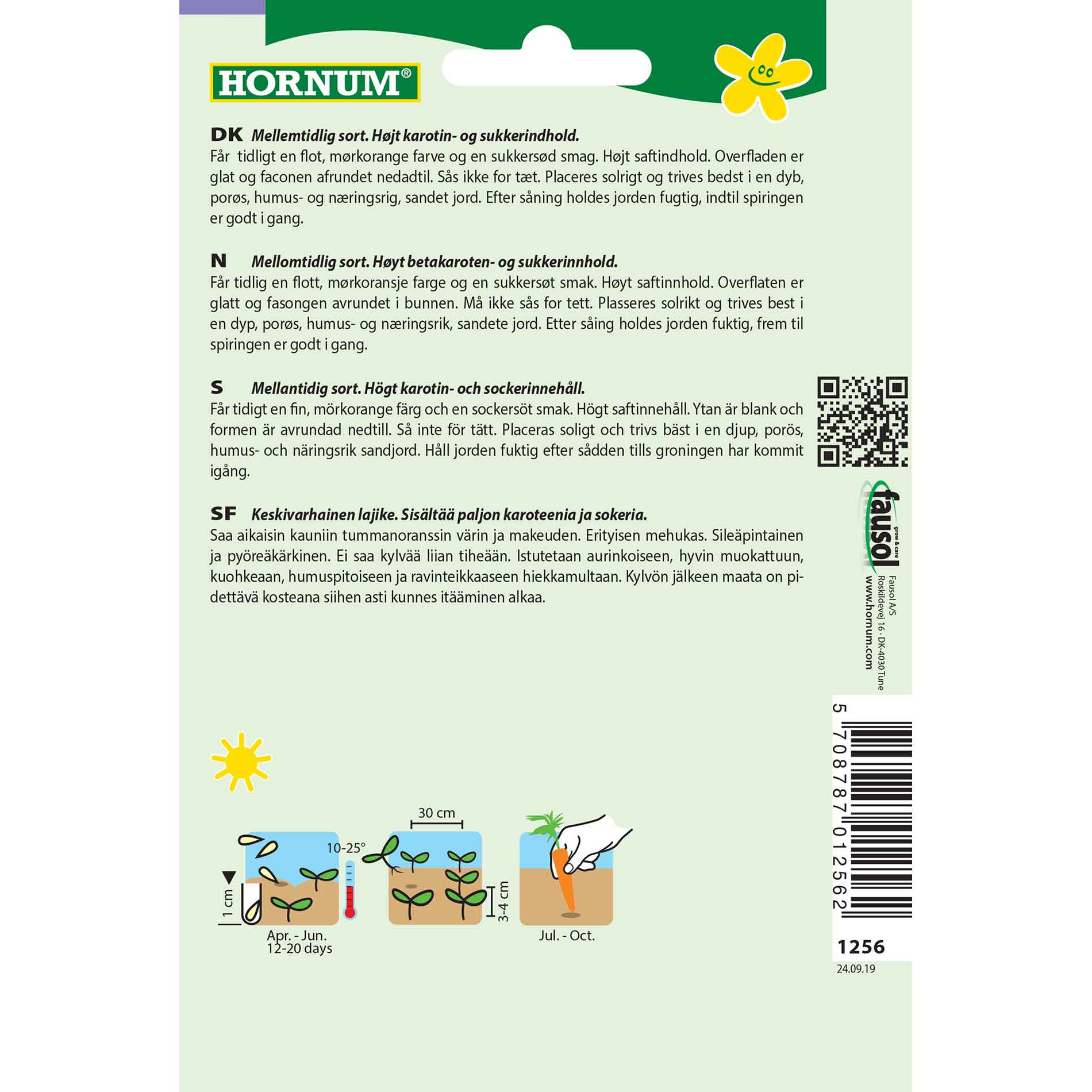 Morotsfrön - Sommarmorot - Rotin, MaxiPack