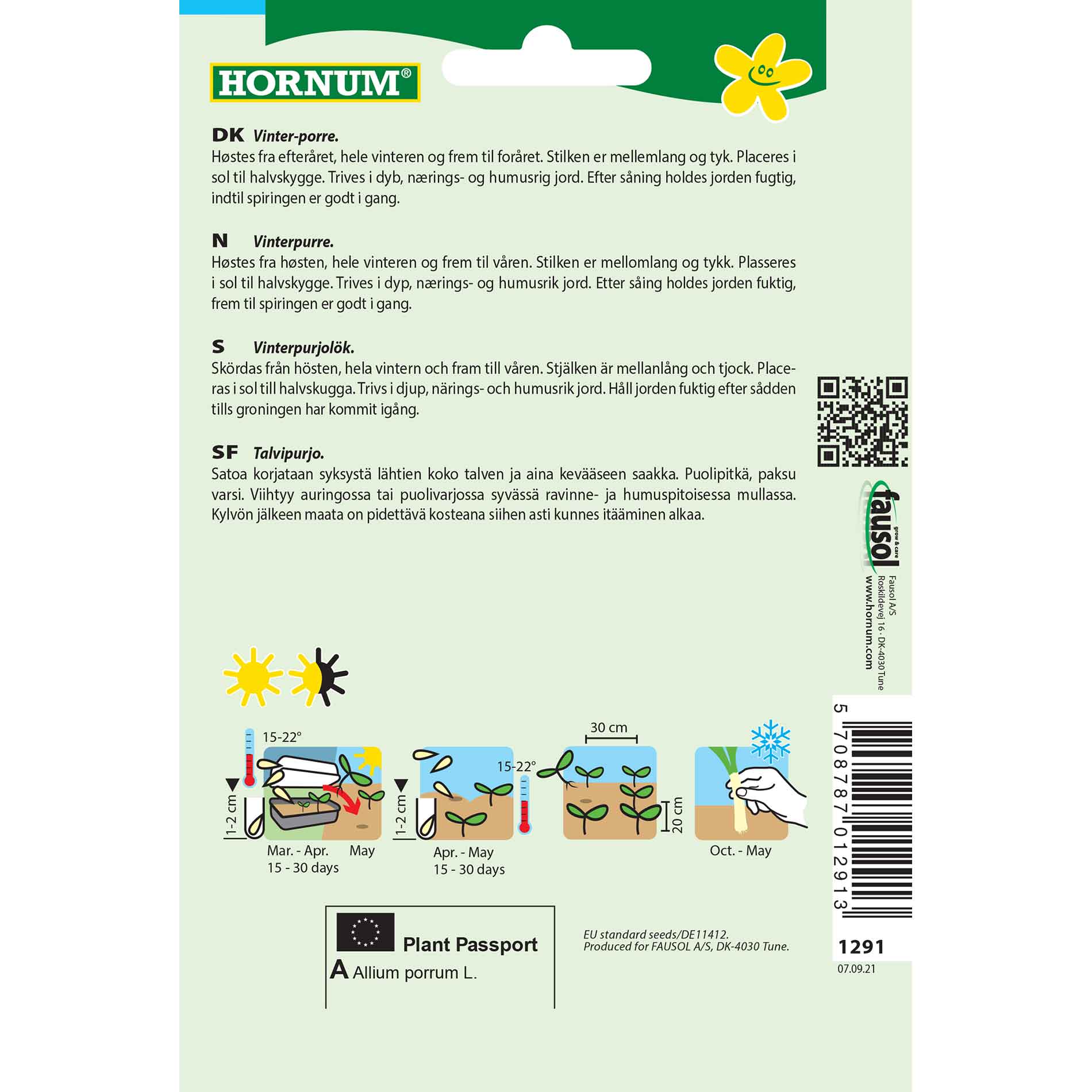 Purjolöksfrön - Vinterpurjolök - Blaugrüner