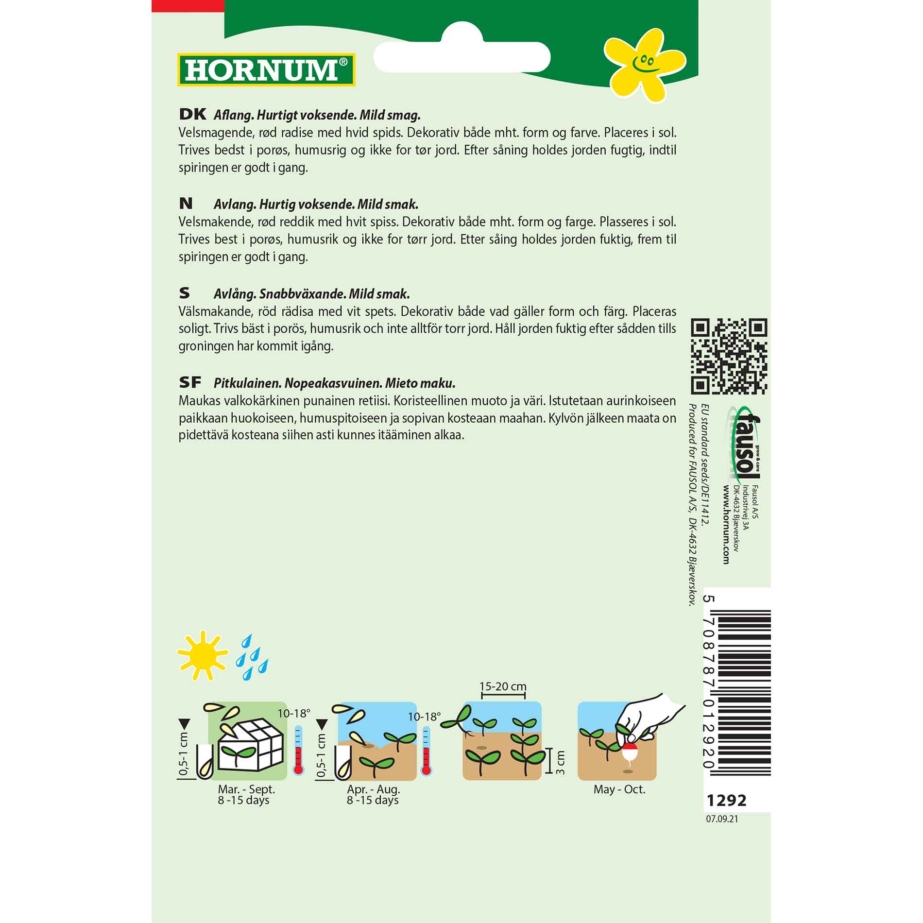 Rädisfrön - Flamboyant