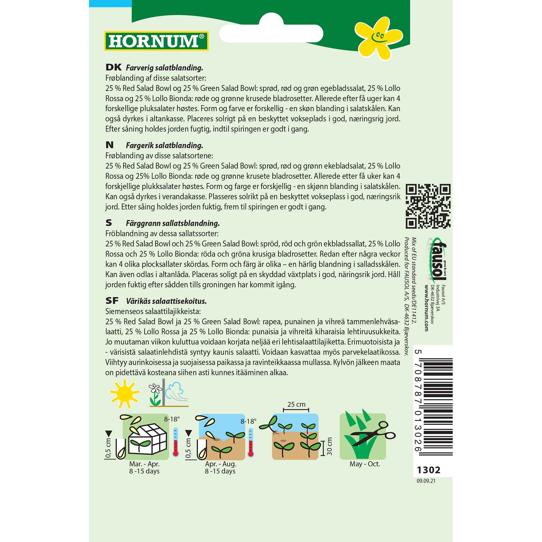 Salladsfrön - Plocka - mixa, Fitness Mix