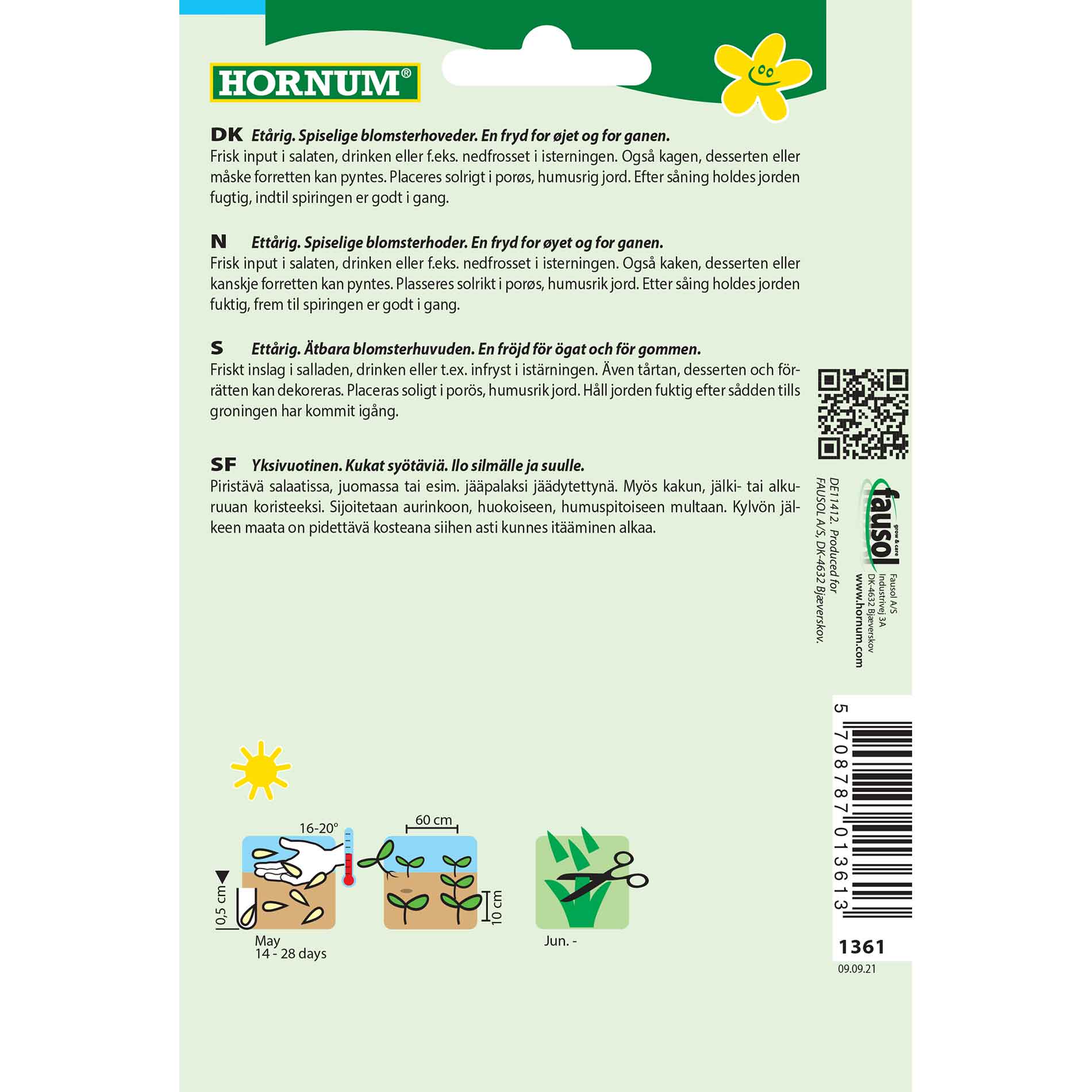 Salladsfrön - Blommor - blanda