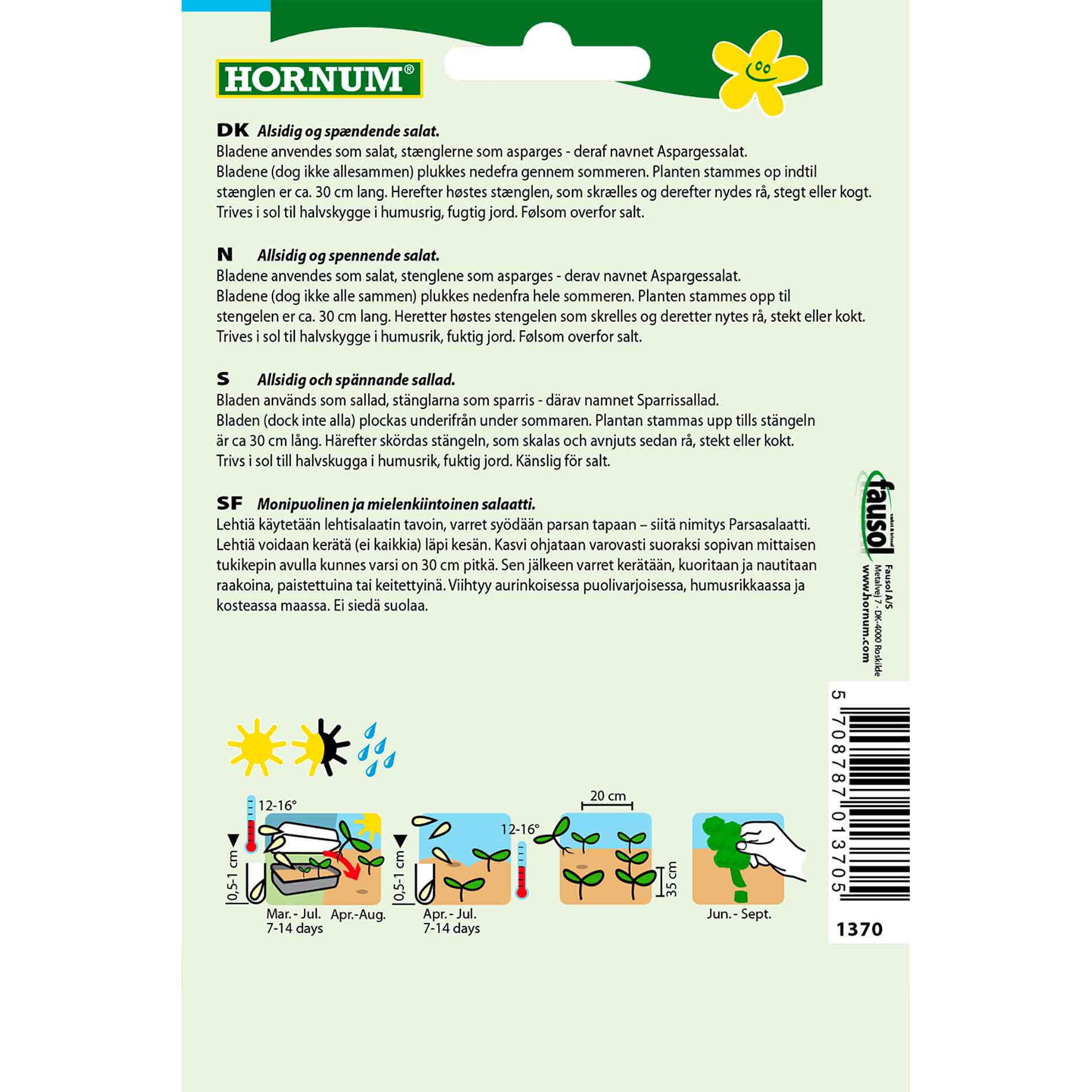 Sallad, Sparris, Celtuce (D)