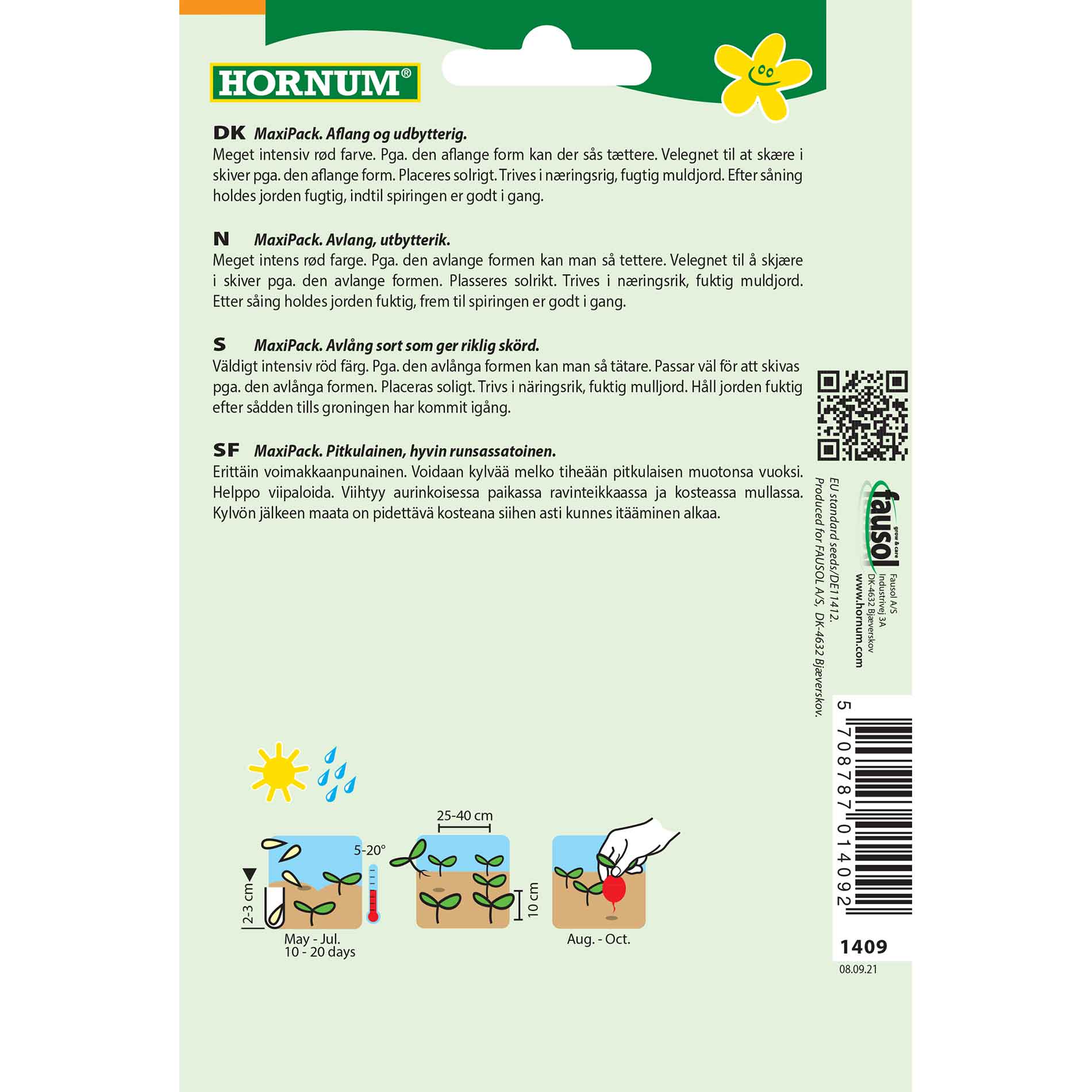 Rödbetsfrön - Forono - Maxi pack