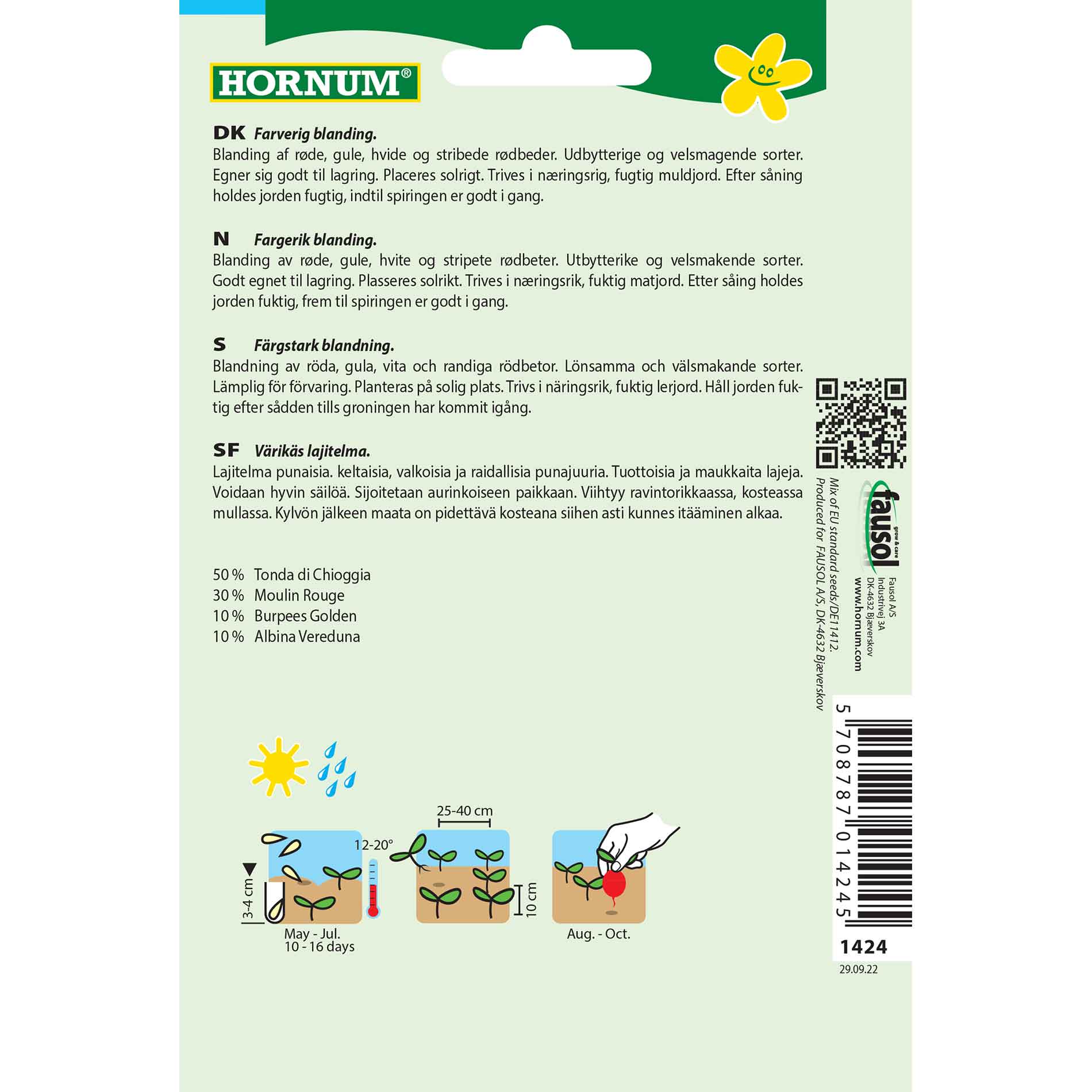 Rödbetor, mix, Hulla Hupp Mix (D)